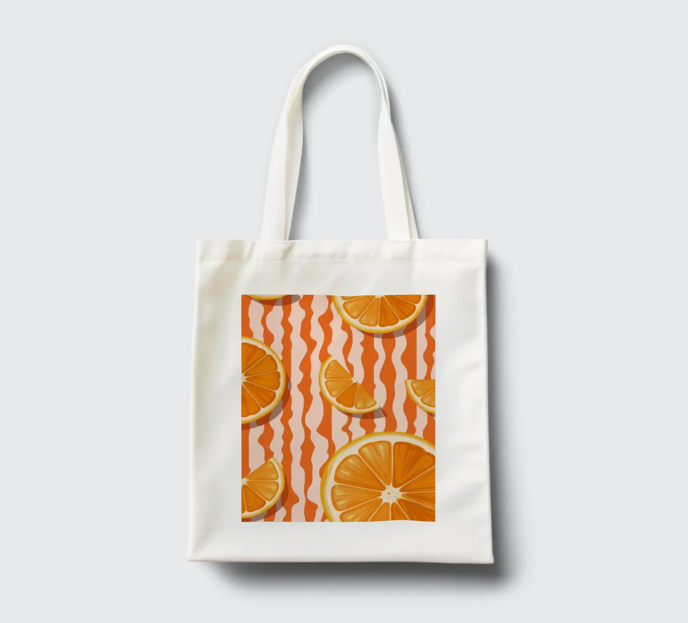 Orange Slice Pattern tote bag by Lune Dreams