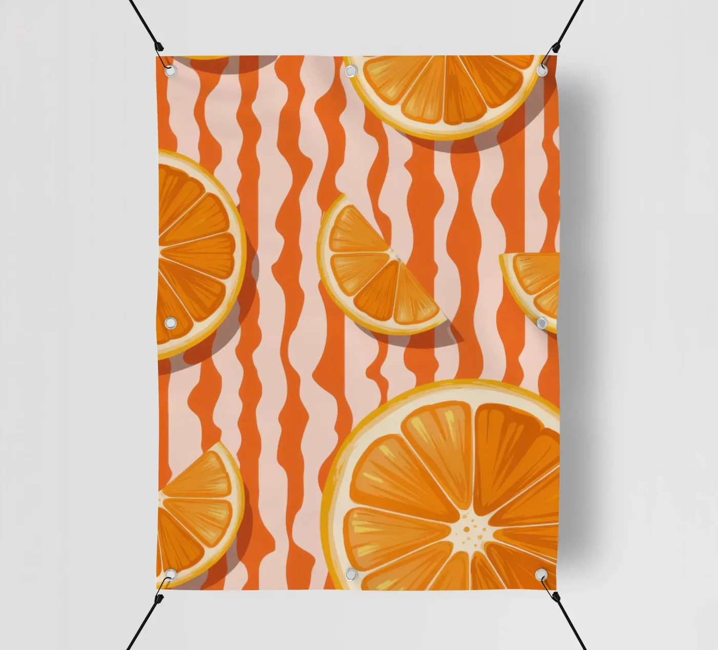 Orange Slice Pattern PVC Plane von Lune Dreams