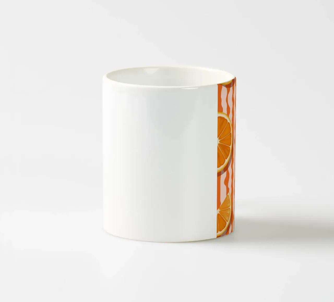 Modello a fetta d'arancia tazza in ceramica da Lune Dreams