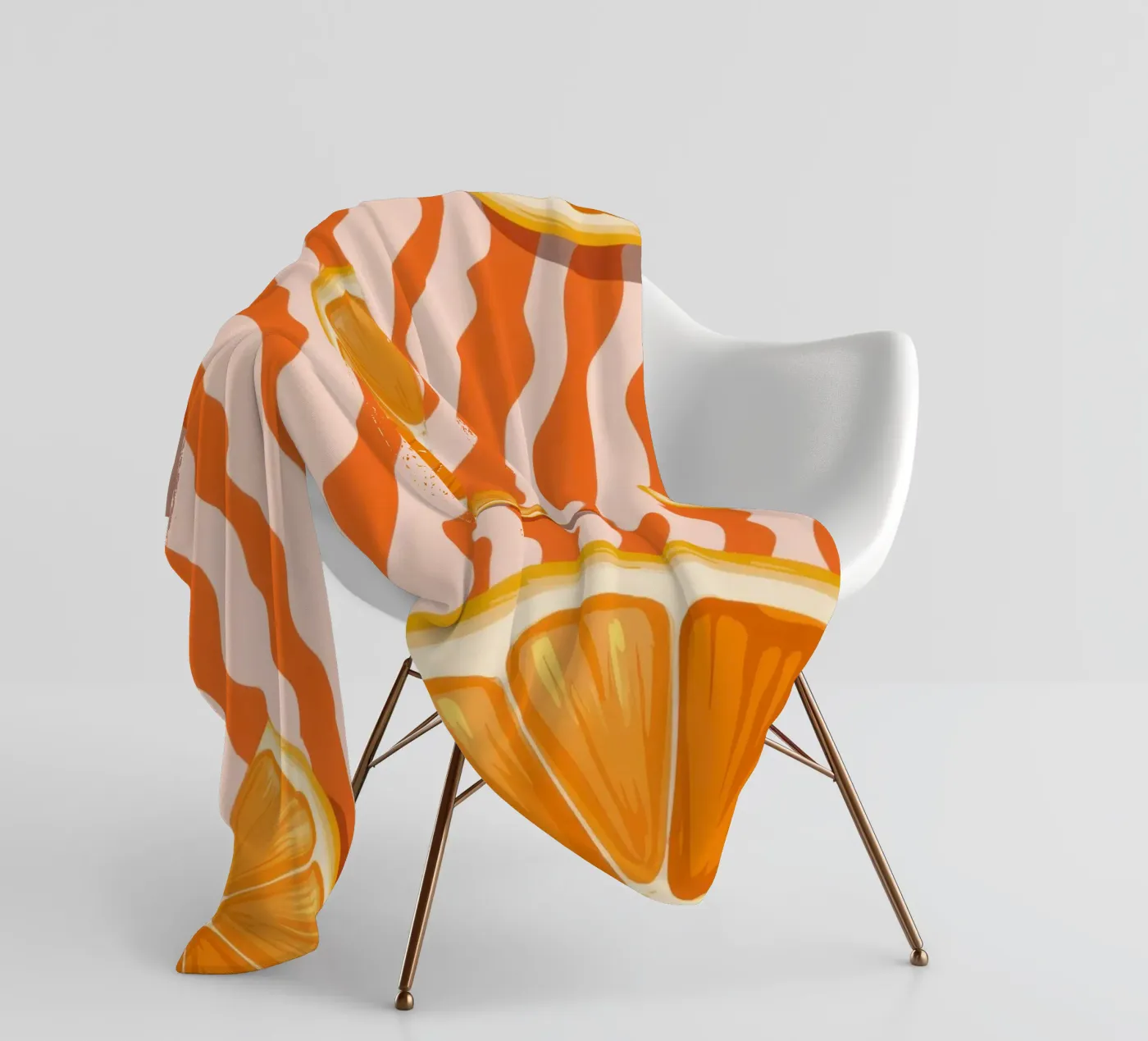 Modello a fetta d'arancia coperta in pile da Lune Dreams