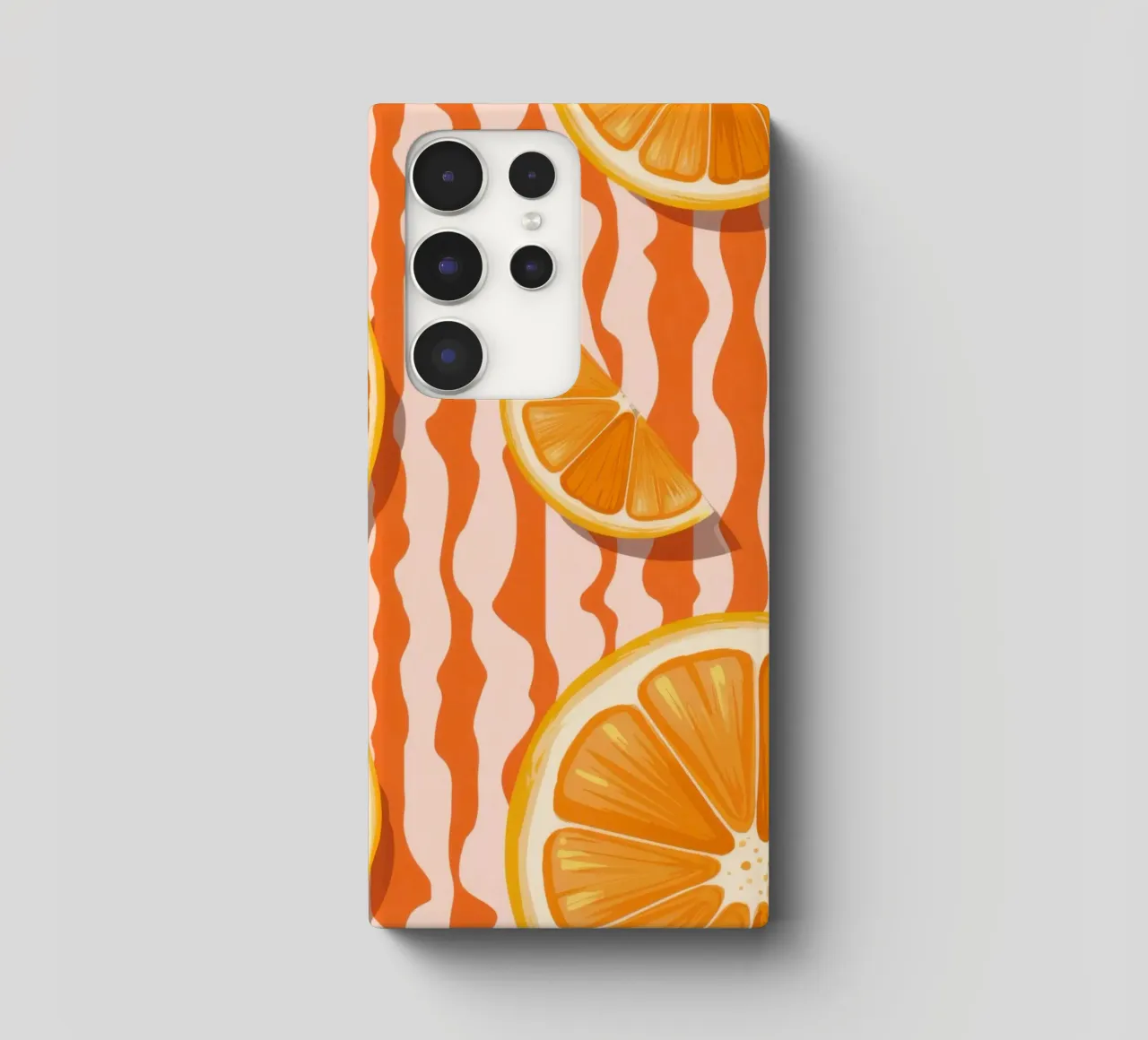 Orange Slice Pattern cover samsung da Lune Dreams
