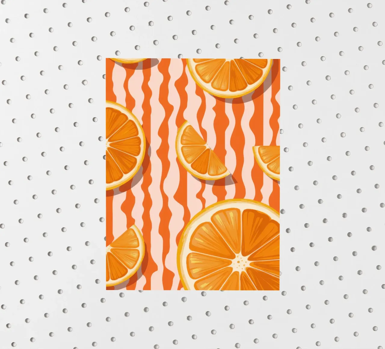 Orange Slice Pattern sticker by Lune Dreams
