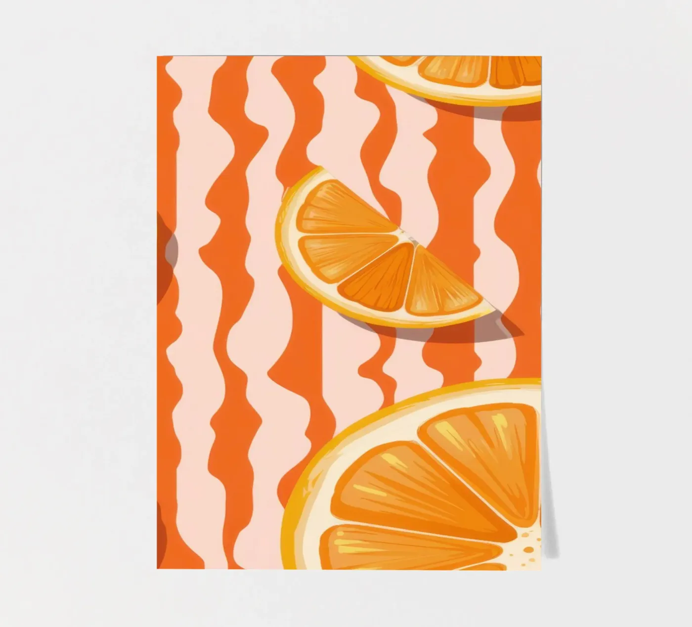 Orangenscheiben-Muster Stickerbogen von Lune Dreams