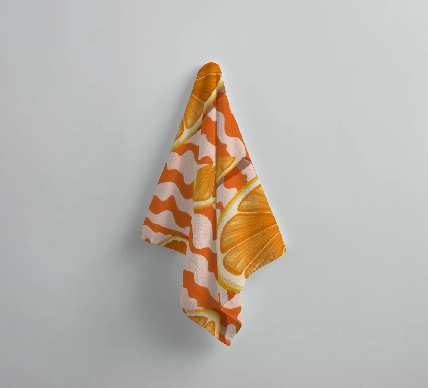 Orange Slice Pattern Handtuch von Lune Dreams