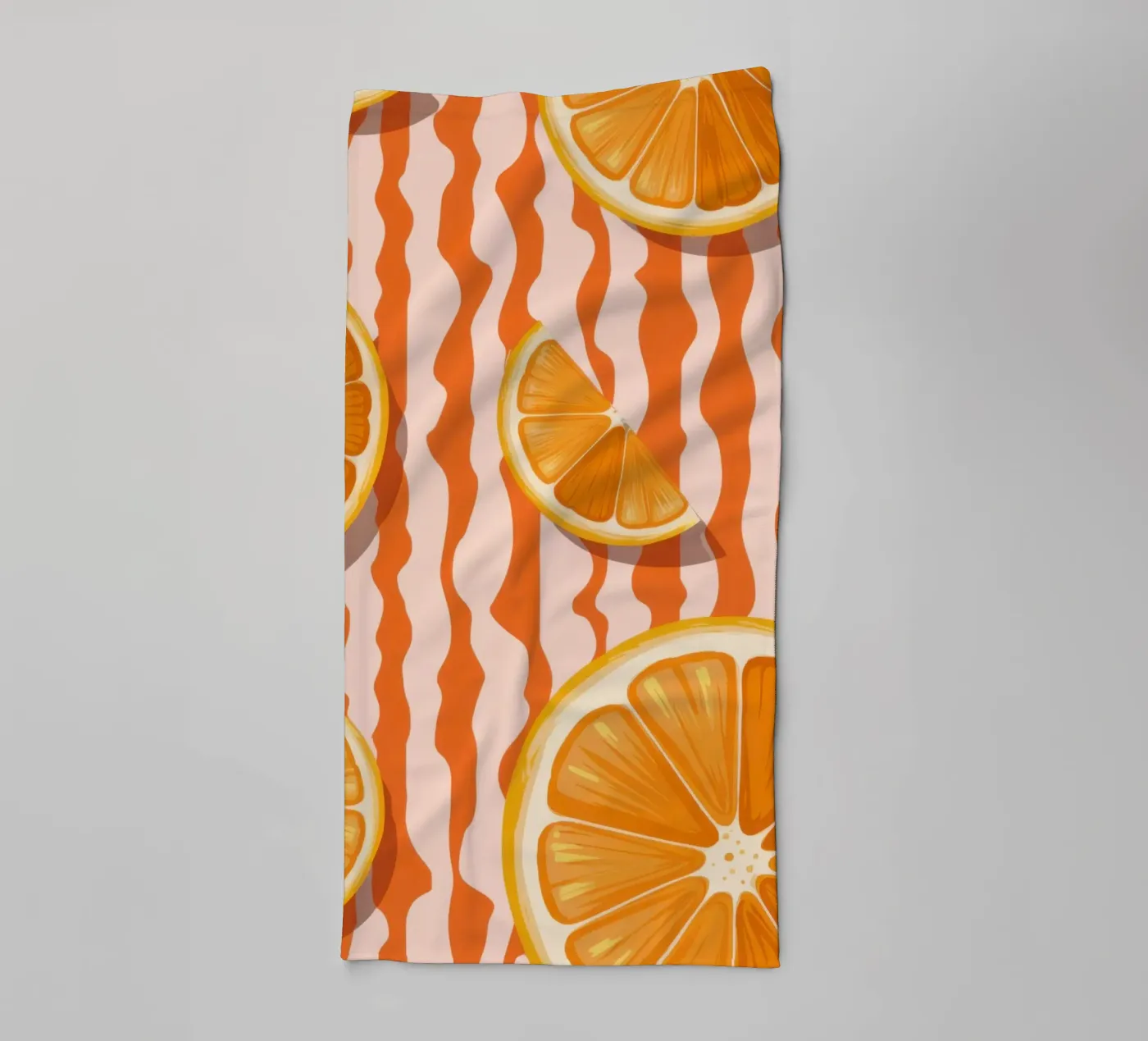 Orange Slice Pattern Handtuch von Lune Dreams