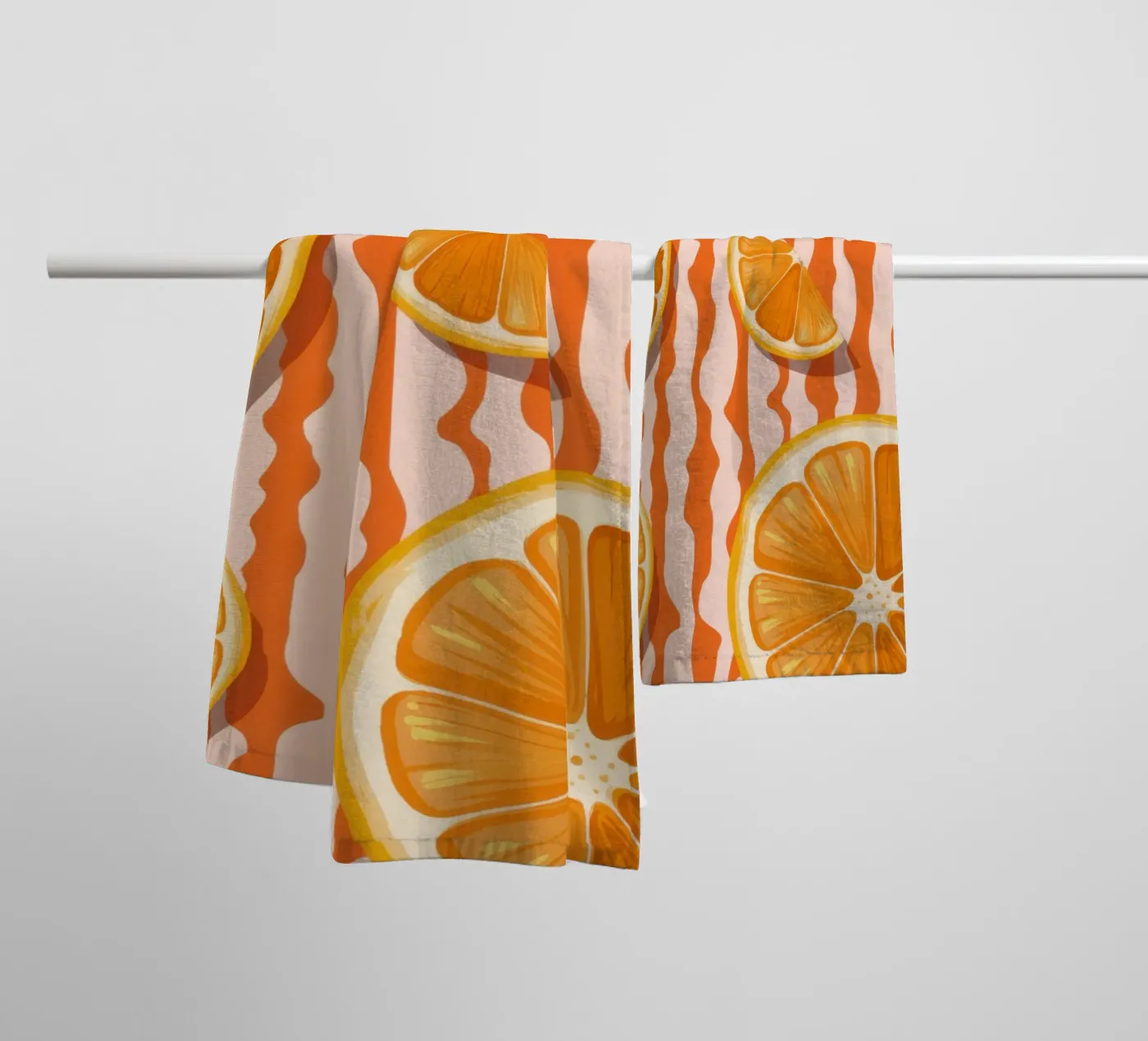 Orange Slice Pattern Handtuch von Lune Dreams