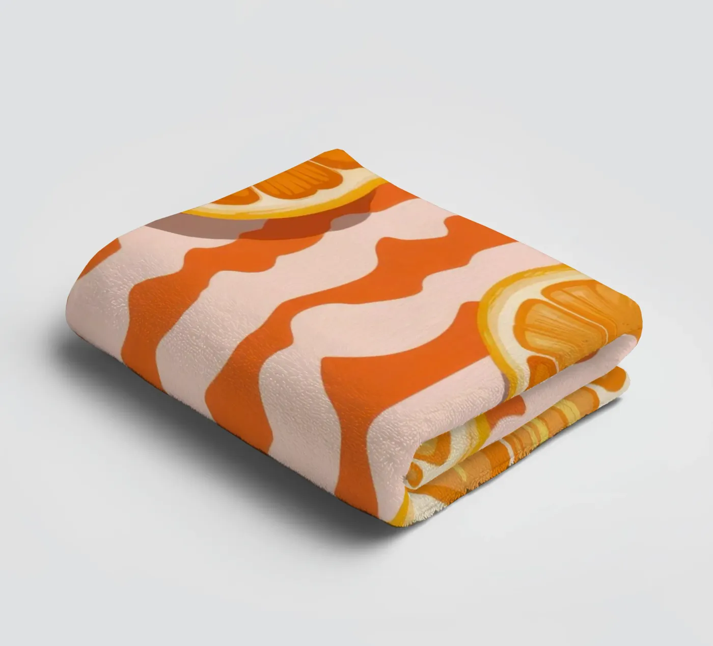 Orange Slice Pattern Handtuch von Lune Dreams