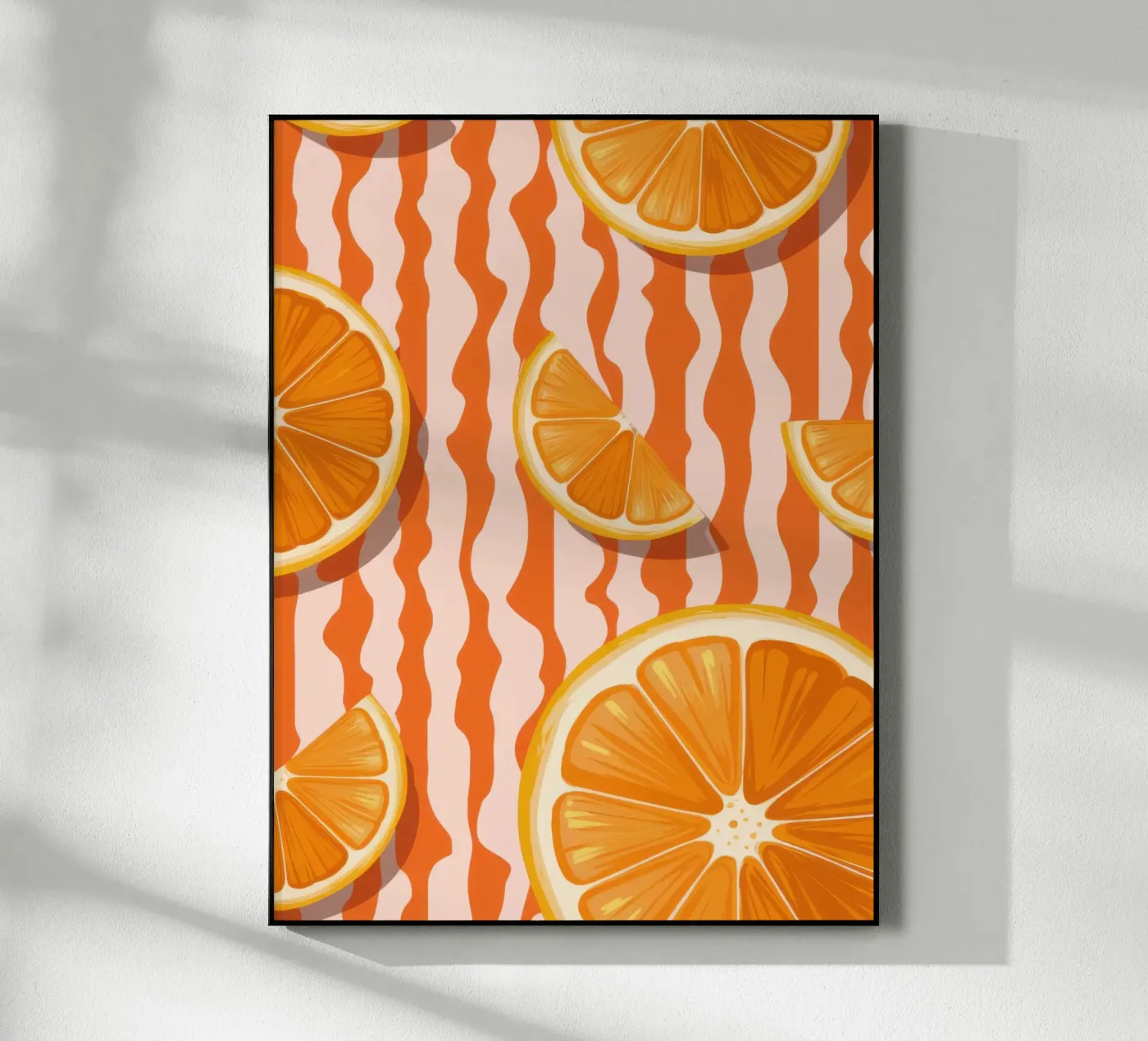 Orange Slice Pattern acryl van Lune Dreams