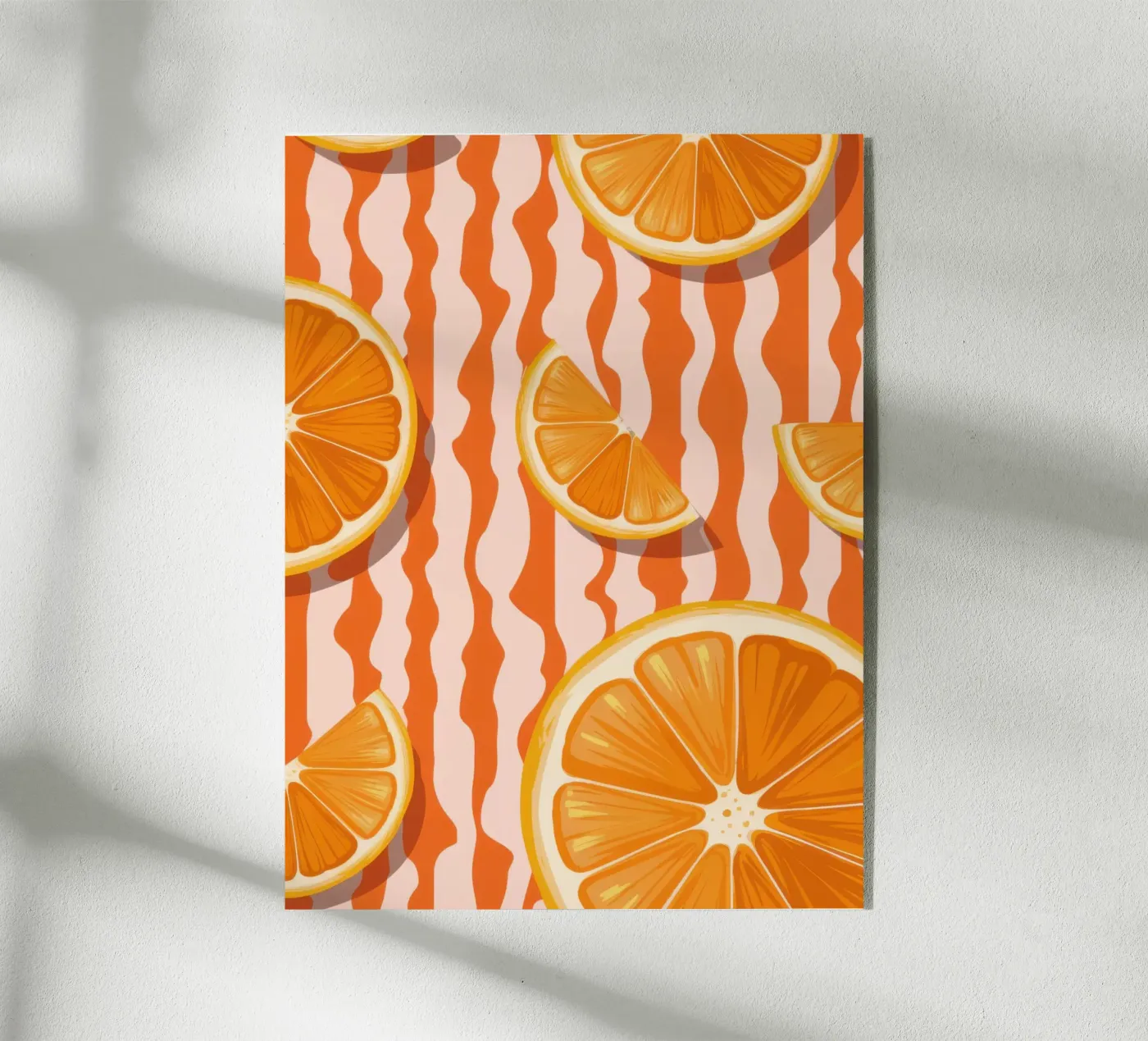 Orange Slice Pattern acryl van Lune Dreams