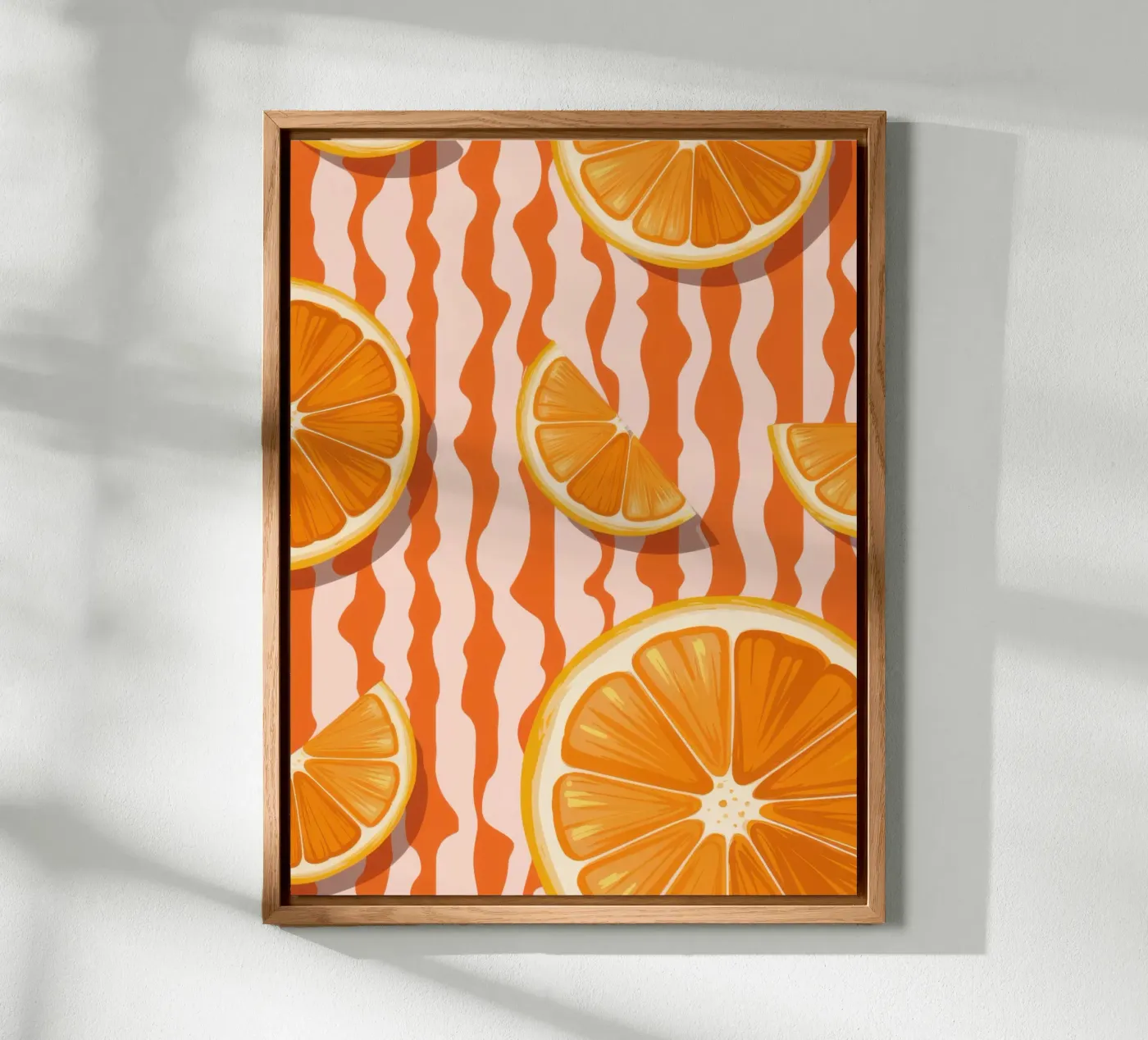 Orange Slice Pattern alu-dibond by Lune Dreams