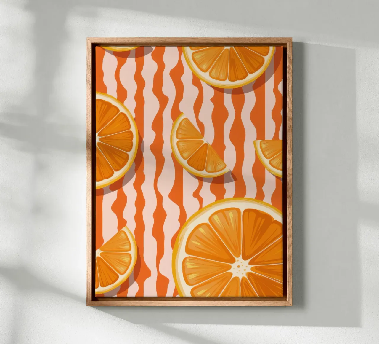 Orange Slice Pattern canvas by Lune Dreams