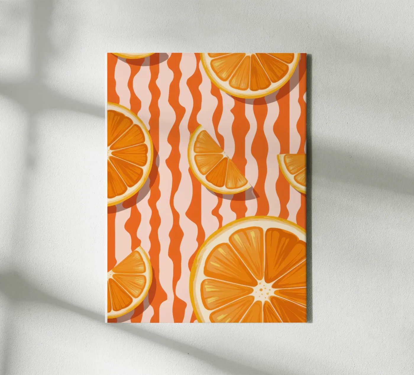 Orange Slice Pattern canvas van Lune Dreams