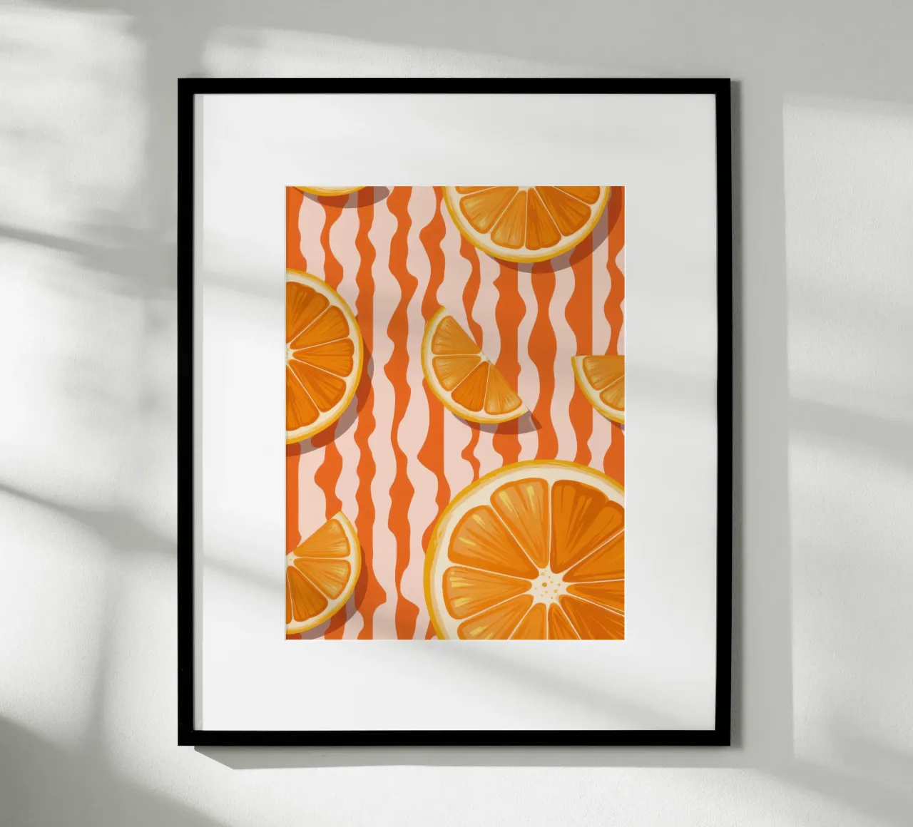 Orange Slice Pattern poster by Lune Dreams