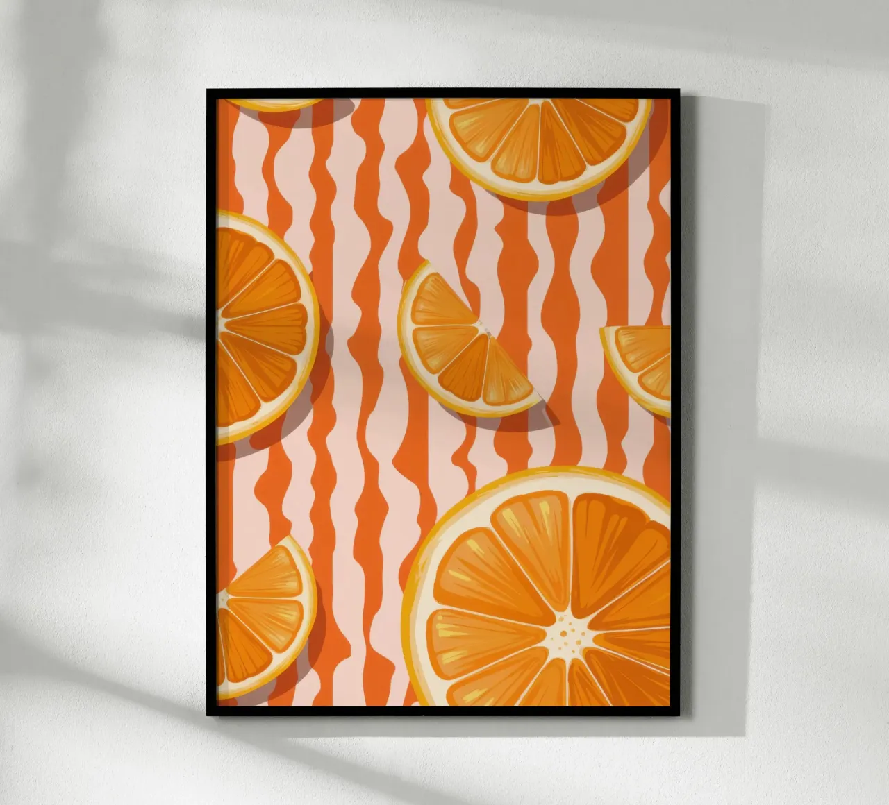 Orange Slice Pattern poster by Lune Dreams