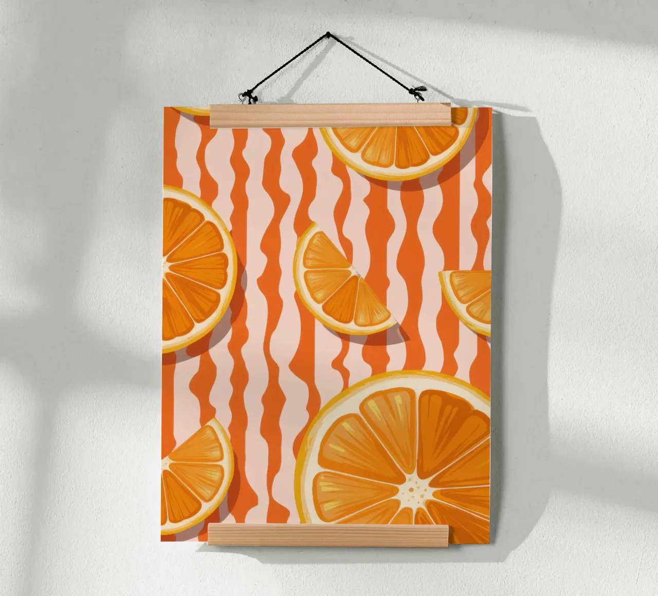 Orange Slice Pattern poster by Lune Dreams