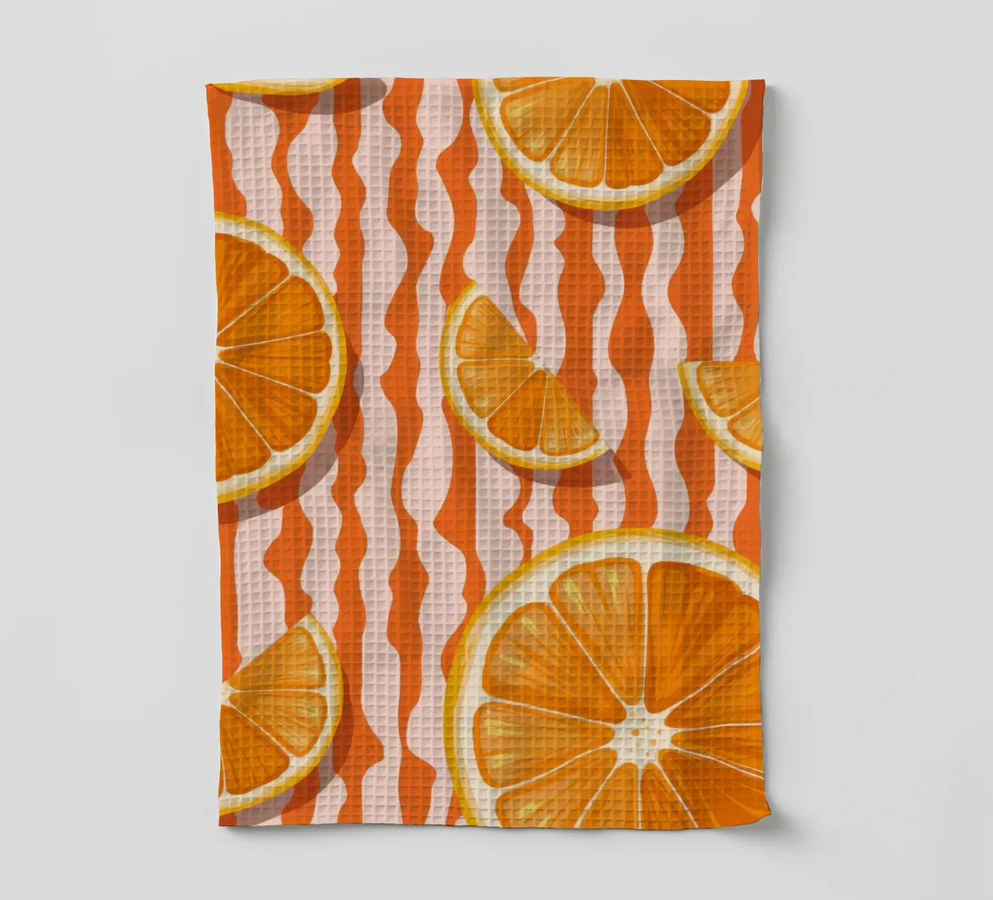 Orange Slice Pattern theedoek van Lune Dreams
