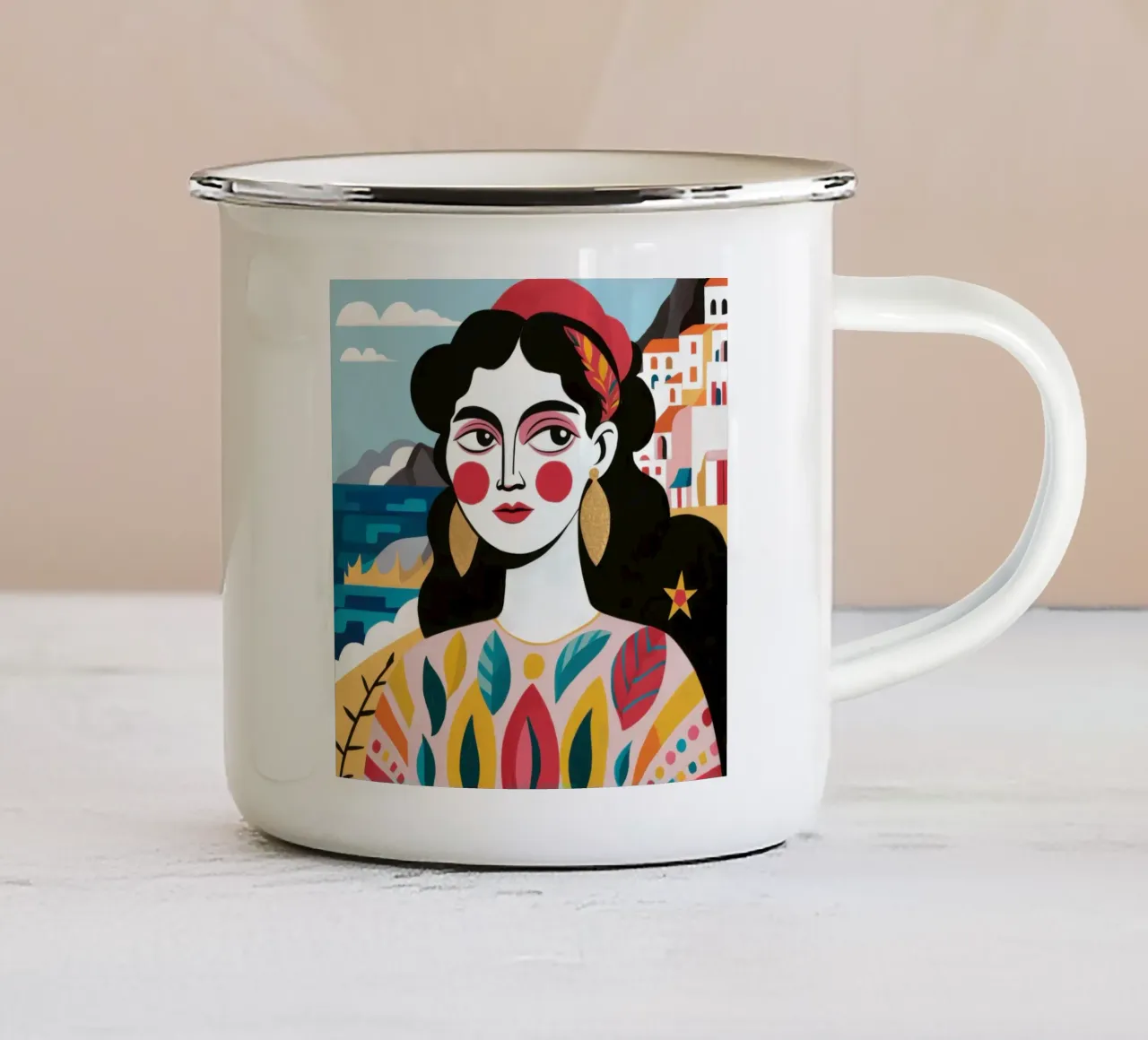 Dea del mare tazza in smalto da Sentinel Glow