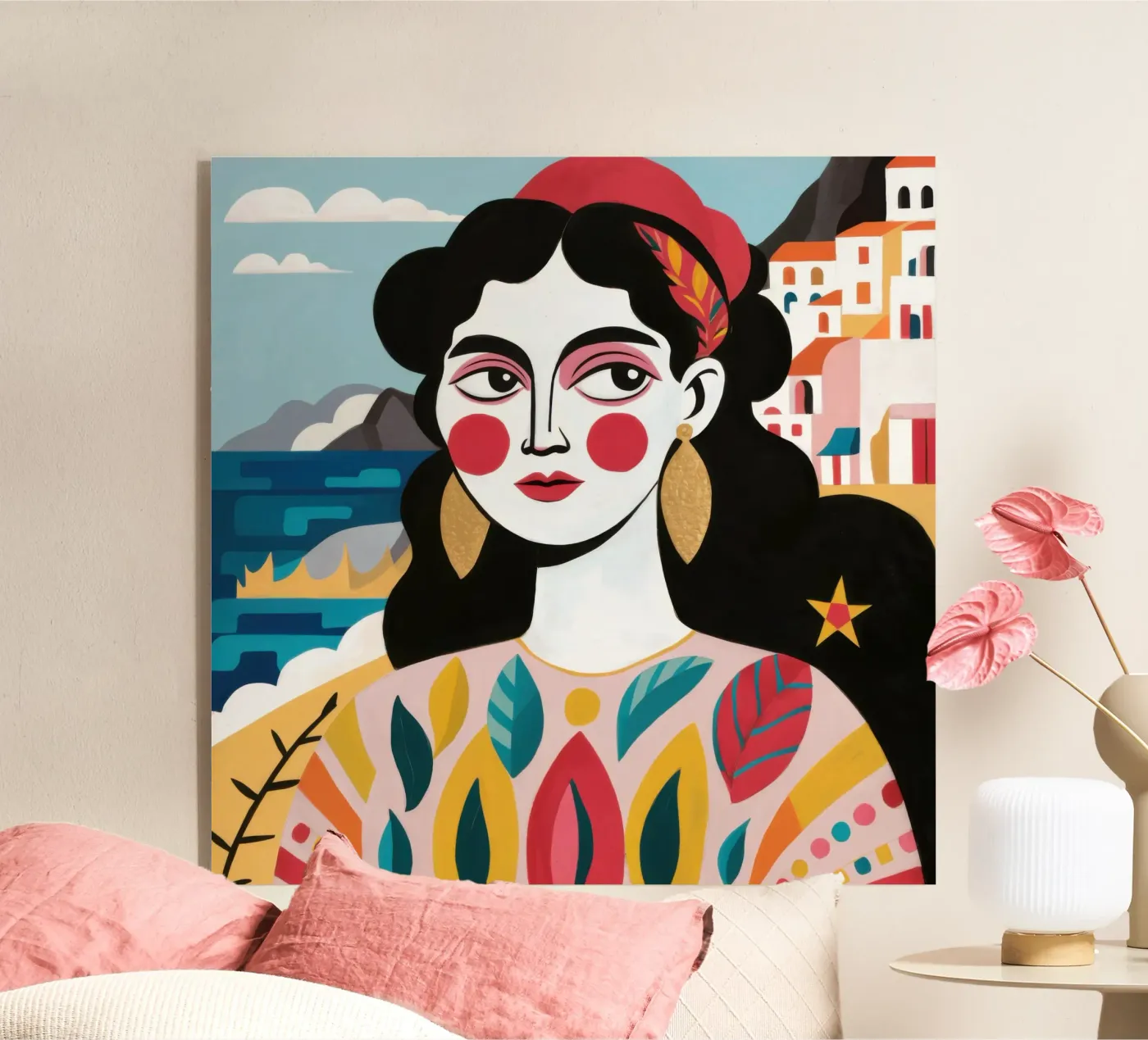 Seaside Goddess acryl van Sentinel Glow