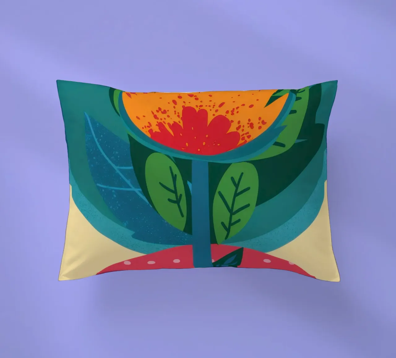 Totem botanico vibrante cuscino da Hollow Years