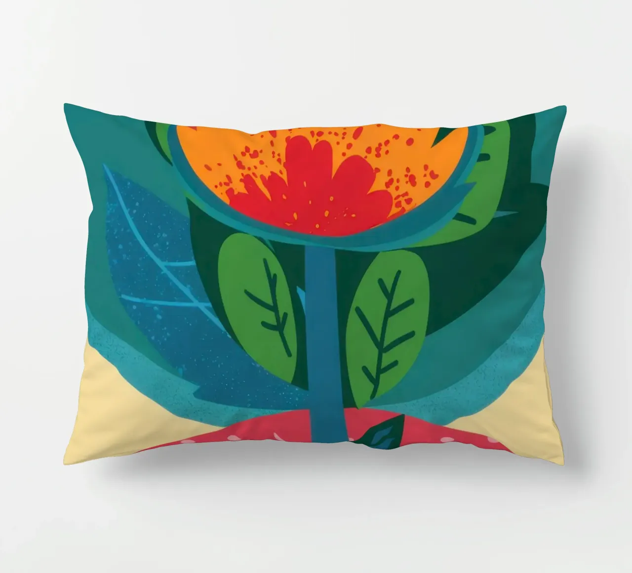 Totem botanico vibrante cuscino da Hollow Years