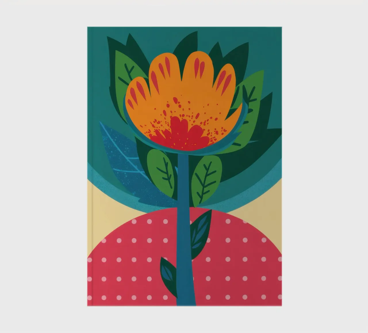 Vibrant Botanical Totem notebook by Hollow Years
