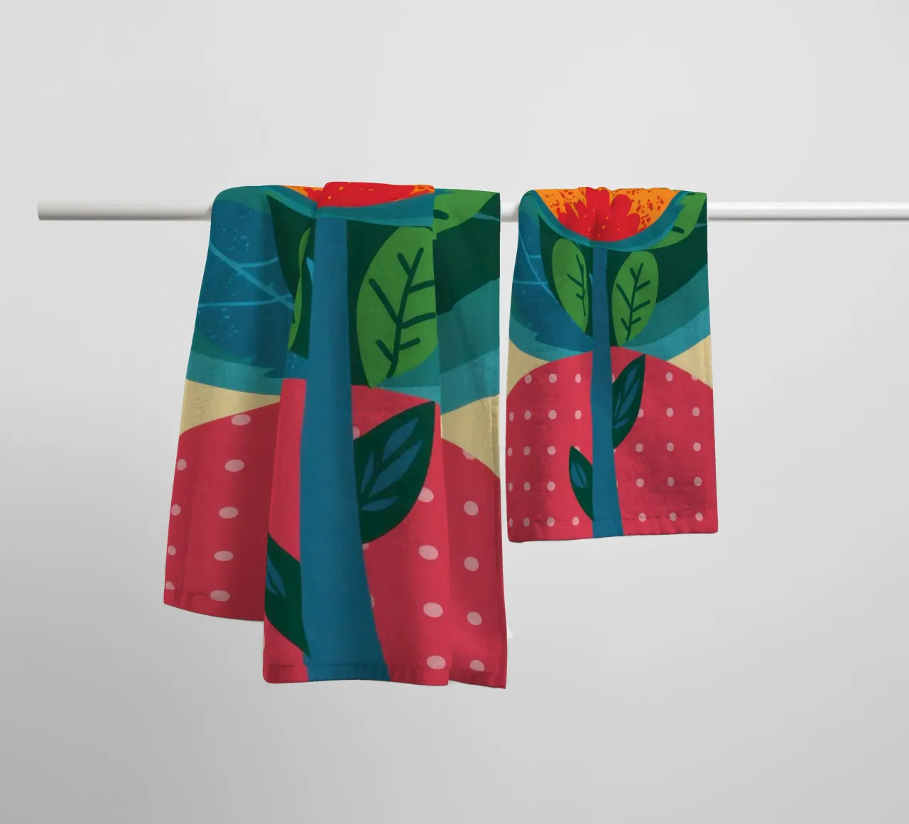 Totem botanico vibrante asciugamano da bagno da Hollow Years