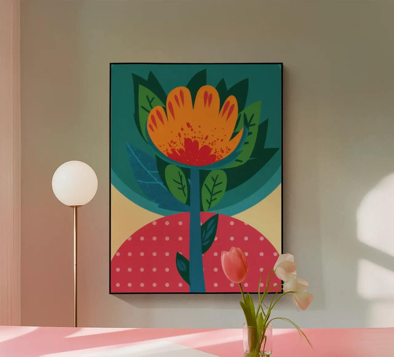 Totem botanico vibrante plexiglass da Hollow Years