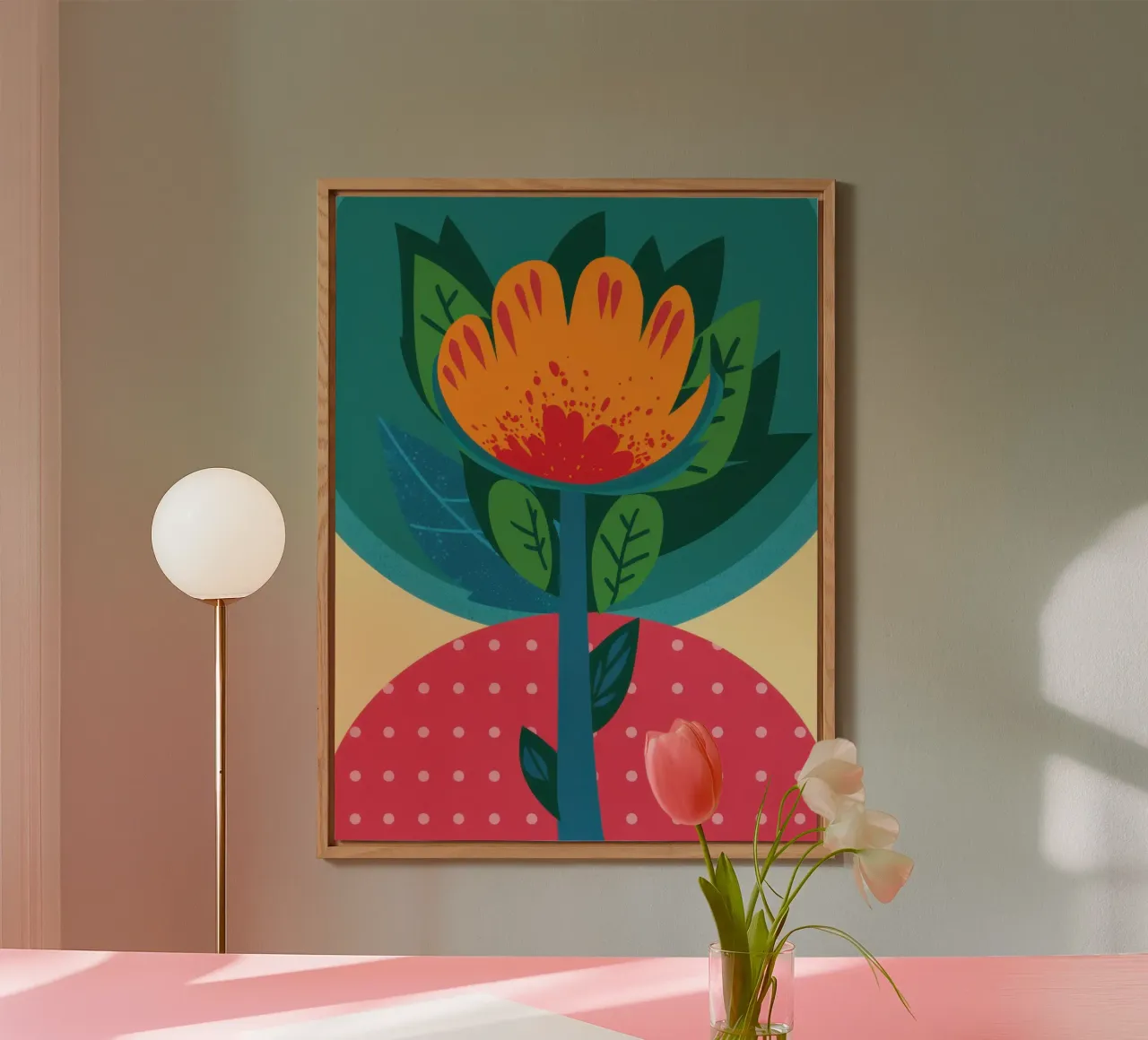 Totem botanico vibrante alluminio dibond da Hollow Years