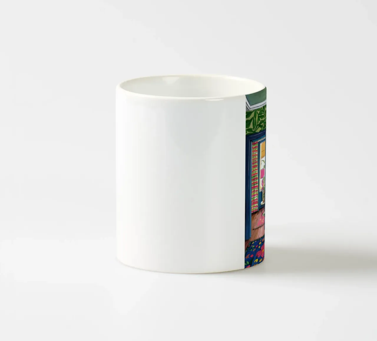 Rifugio verde massimalista tazza in ceramica da Arcane Lines