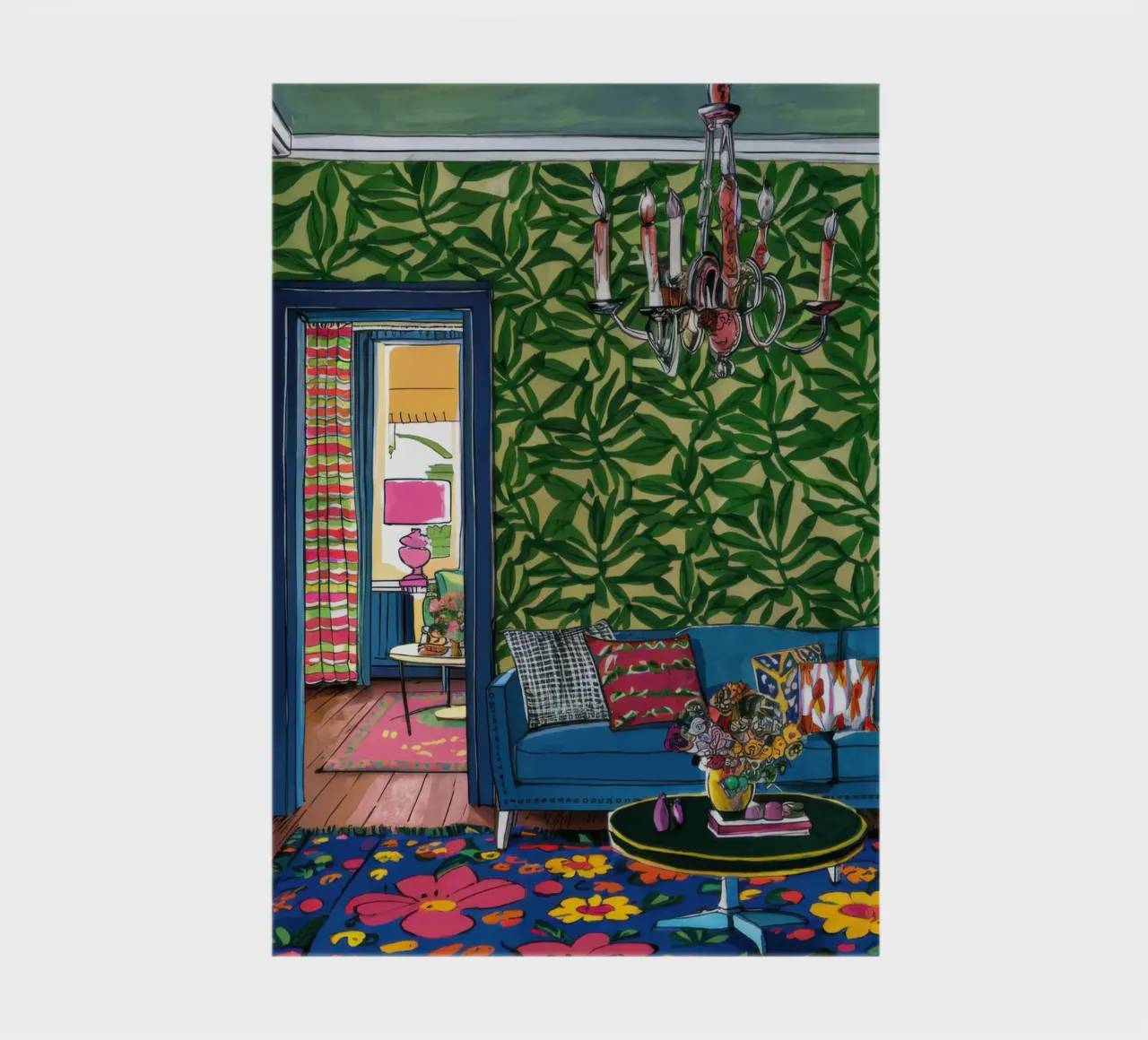 Maximalist Green Haven notebook by Arcane Lines