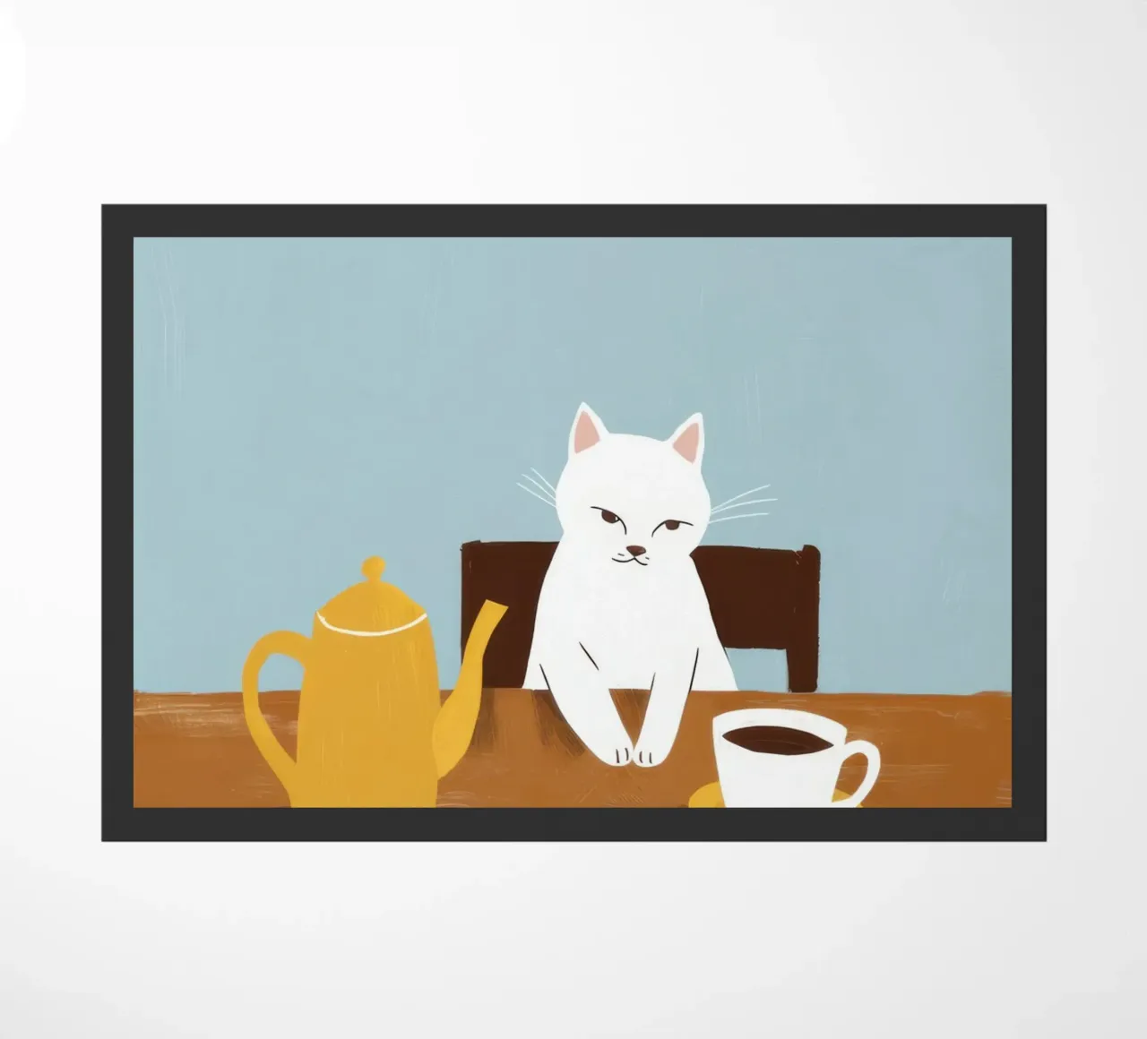 Colazione felina birichina zerbino da Mossy Pigment