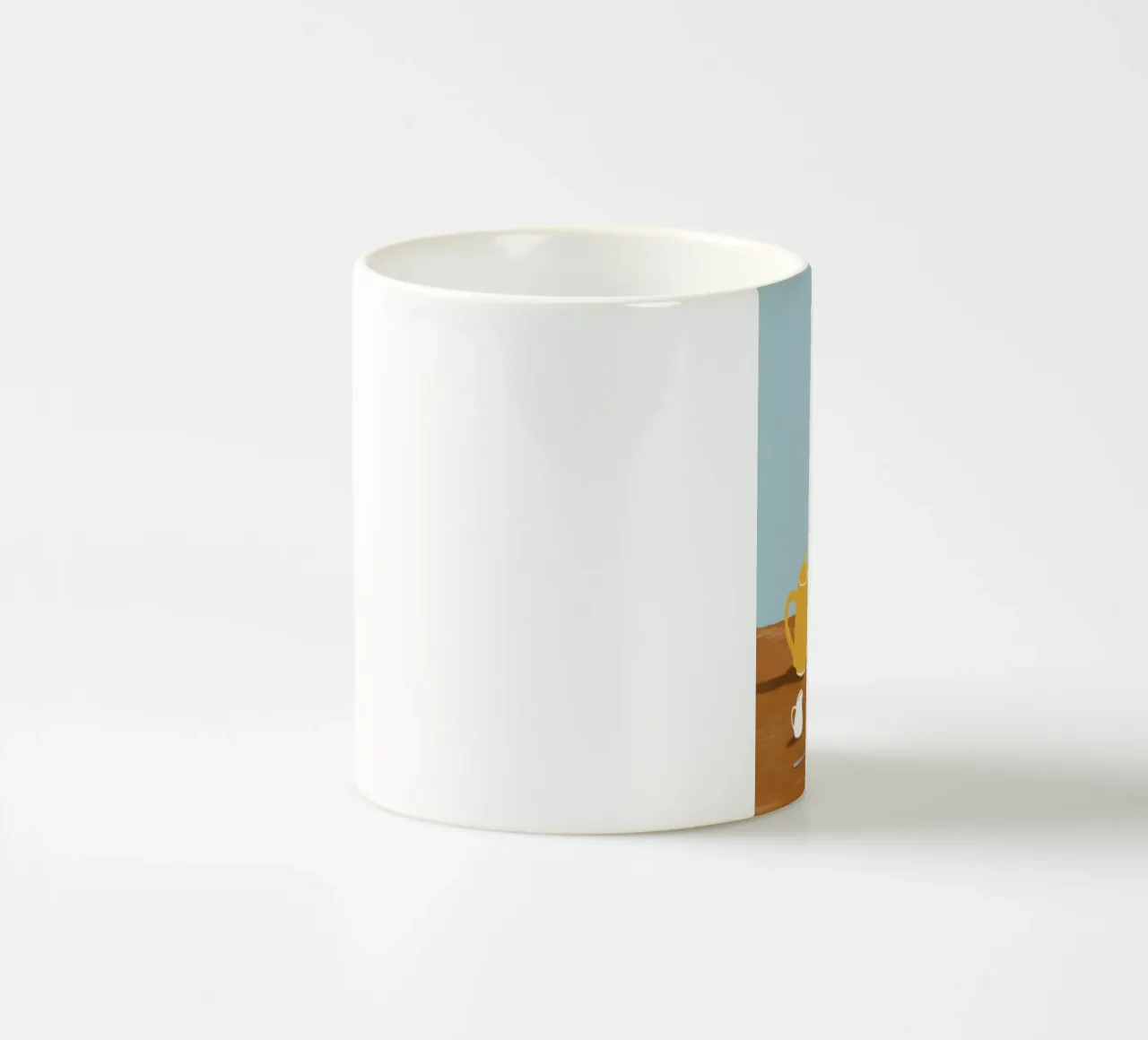 Colazione felina birichina tazza in ceramica da Mossy Pigment