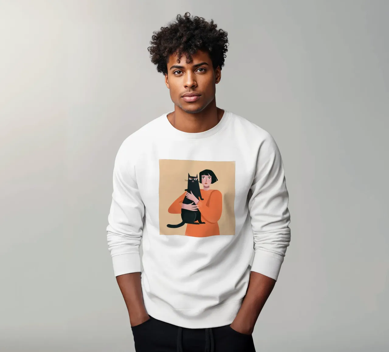 Sleek Shadow Cuddle sweatshirt by Hollow Years