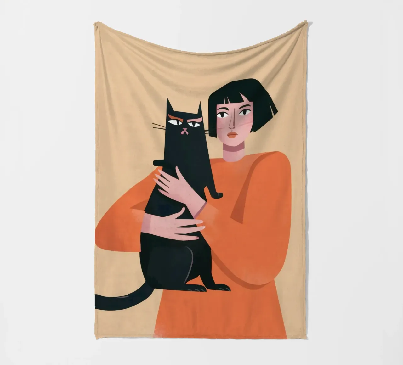 Sleek Shadow Cuddle Fleecedecke von Hollow Years