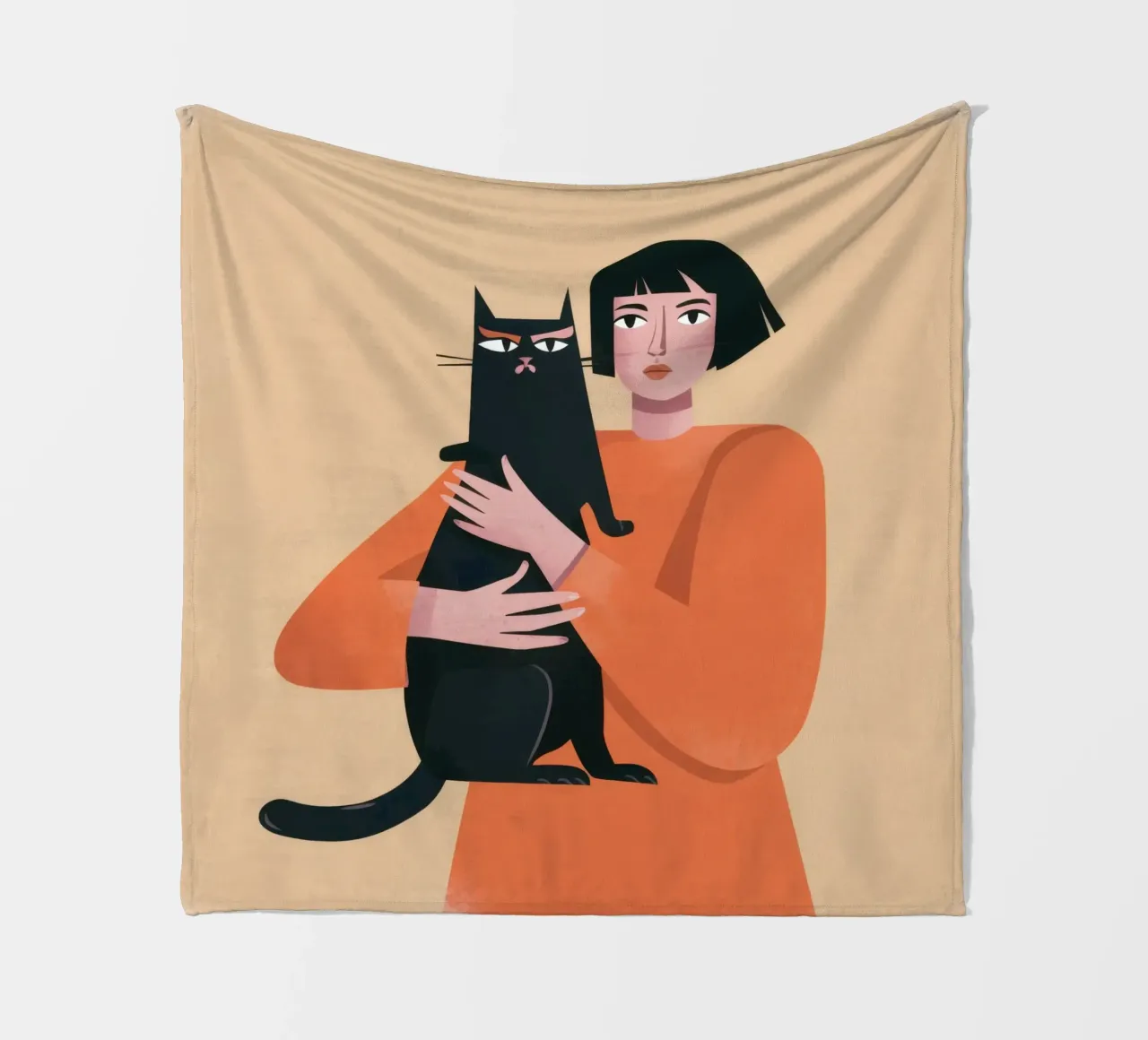 Sleek Shadow Cuddle Fleecedecke von Hollow Years