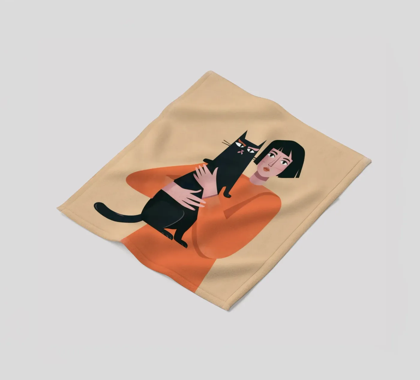 Sleek Shadow Cuddle Fleecedecke von Hollow Years