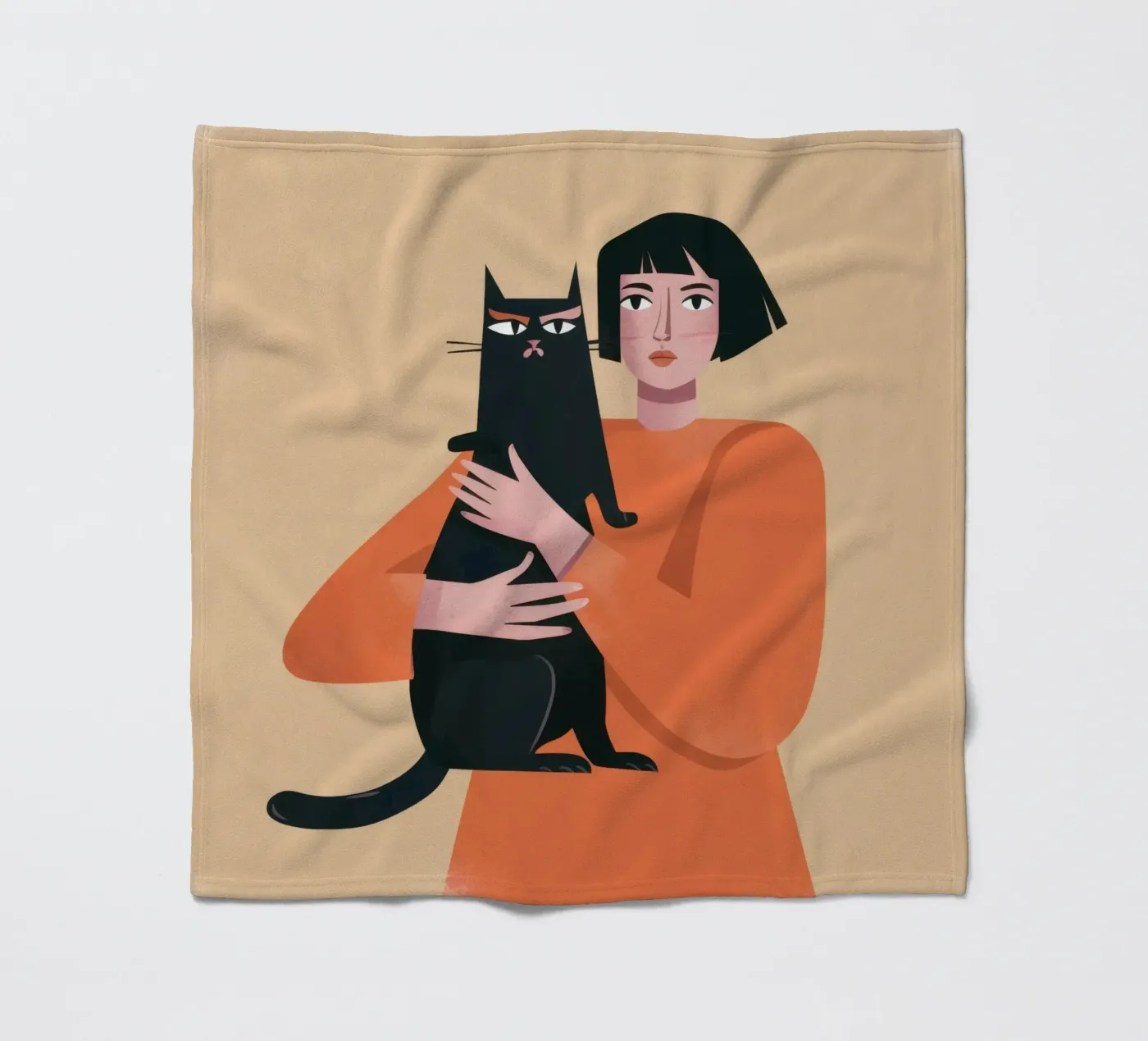 Sleek Shadow Cuddle Fleecedecke von Hollow Years