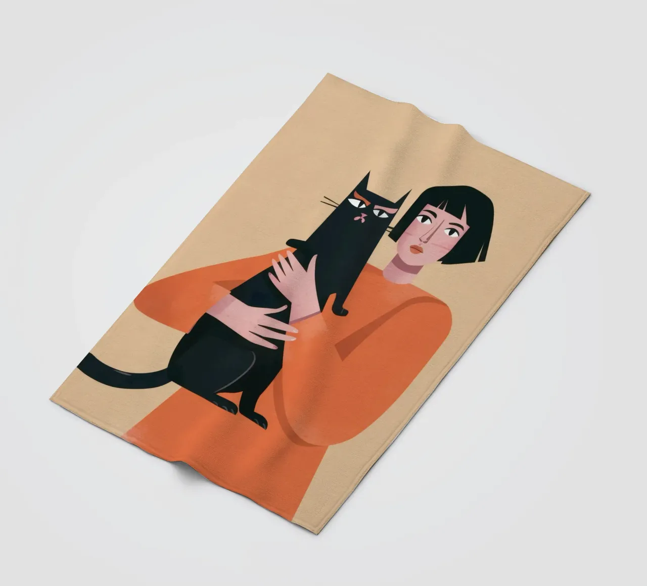 Sleek Shadow Cuddle Fleecedecke von Hollow Years