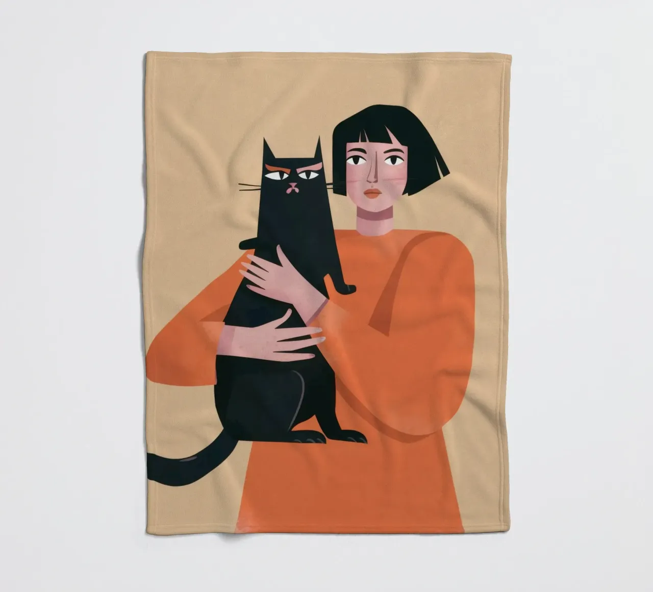 Sleek Shadow Cuddle Fleecedecke von Hollow Years