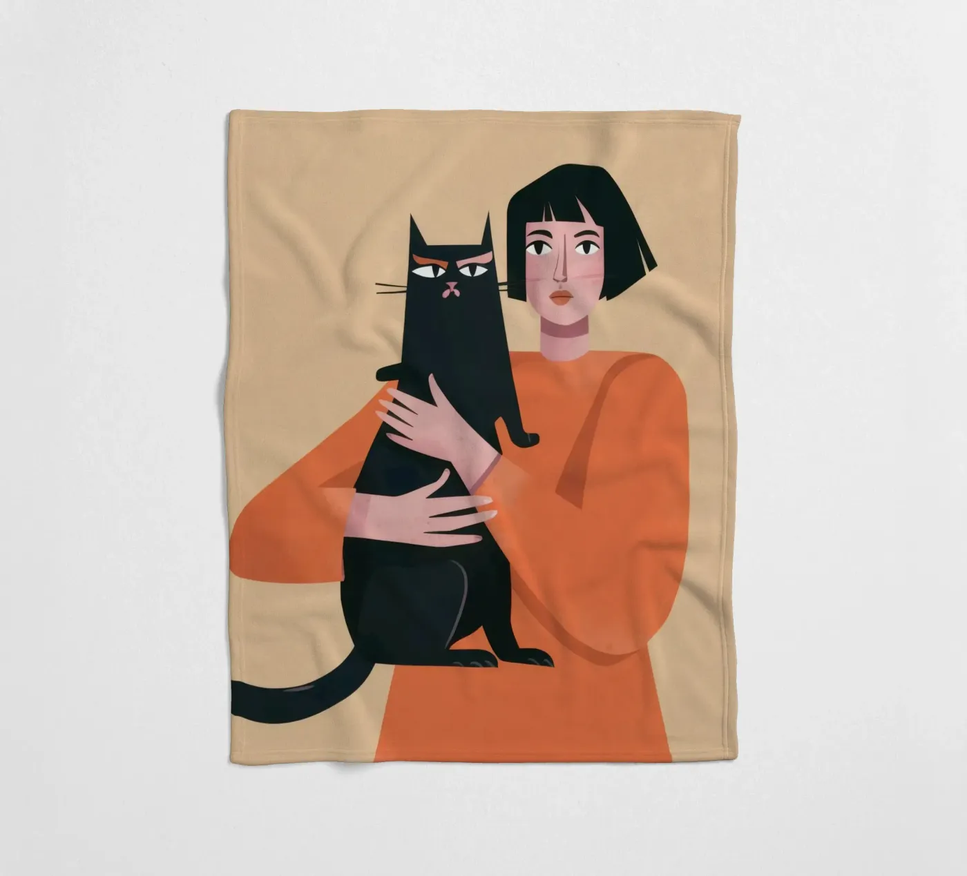 Sleek Shadow Cuddle Fleecedecke von Hollow Years