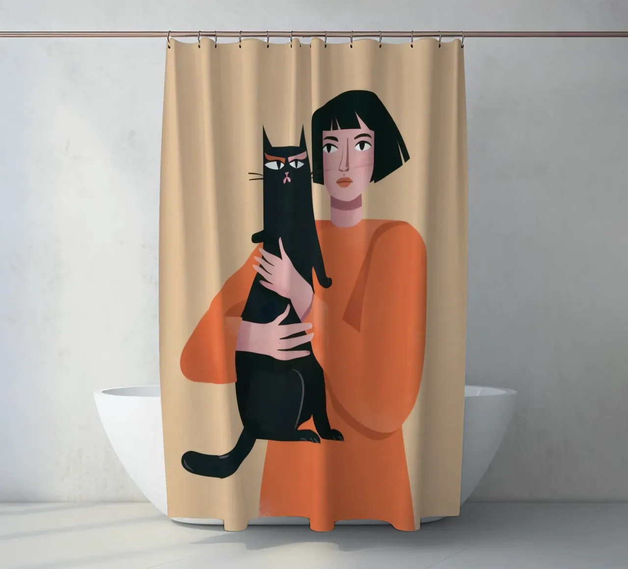 Sleek Shadow Cuddle tenda da doccia da Hollow Years