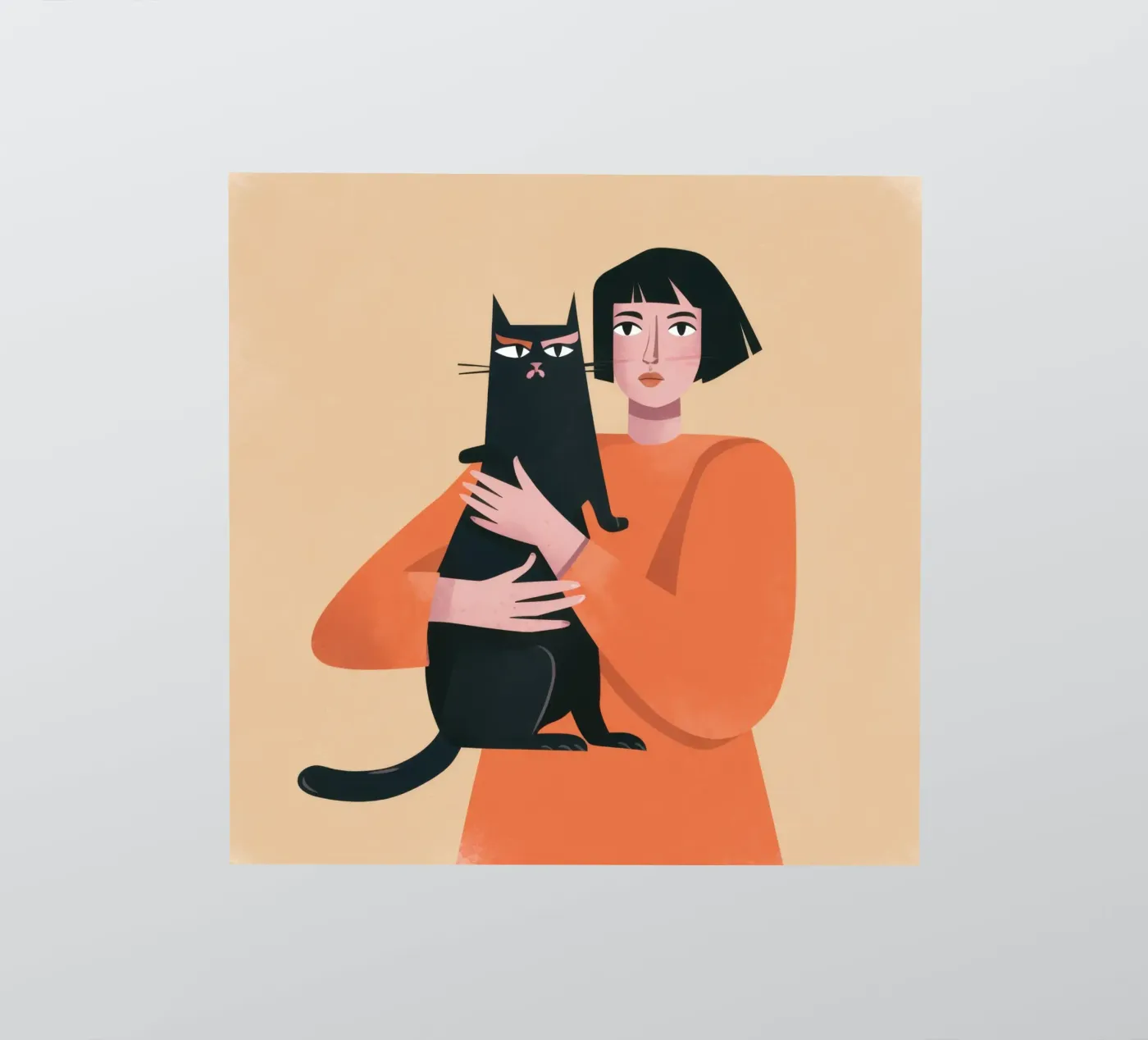 Sleek Shadow Cuddle sticker by Hollow Years