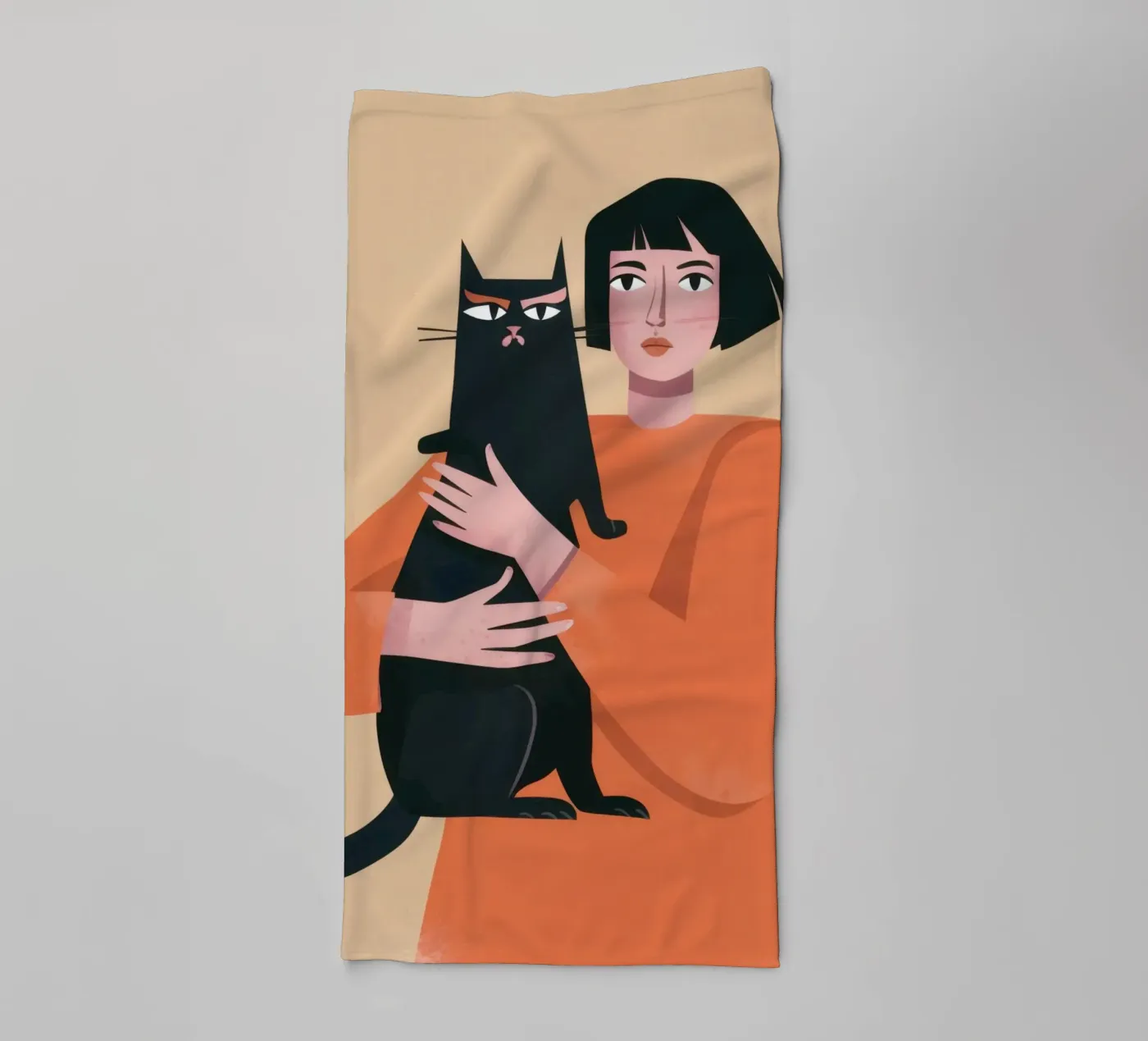Sleek Shadow Cuddle towel by Hollow Years