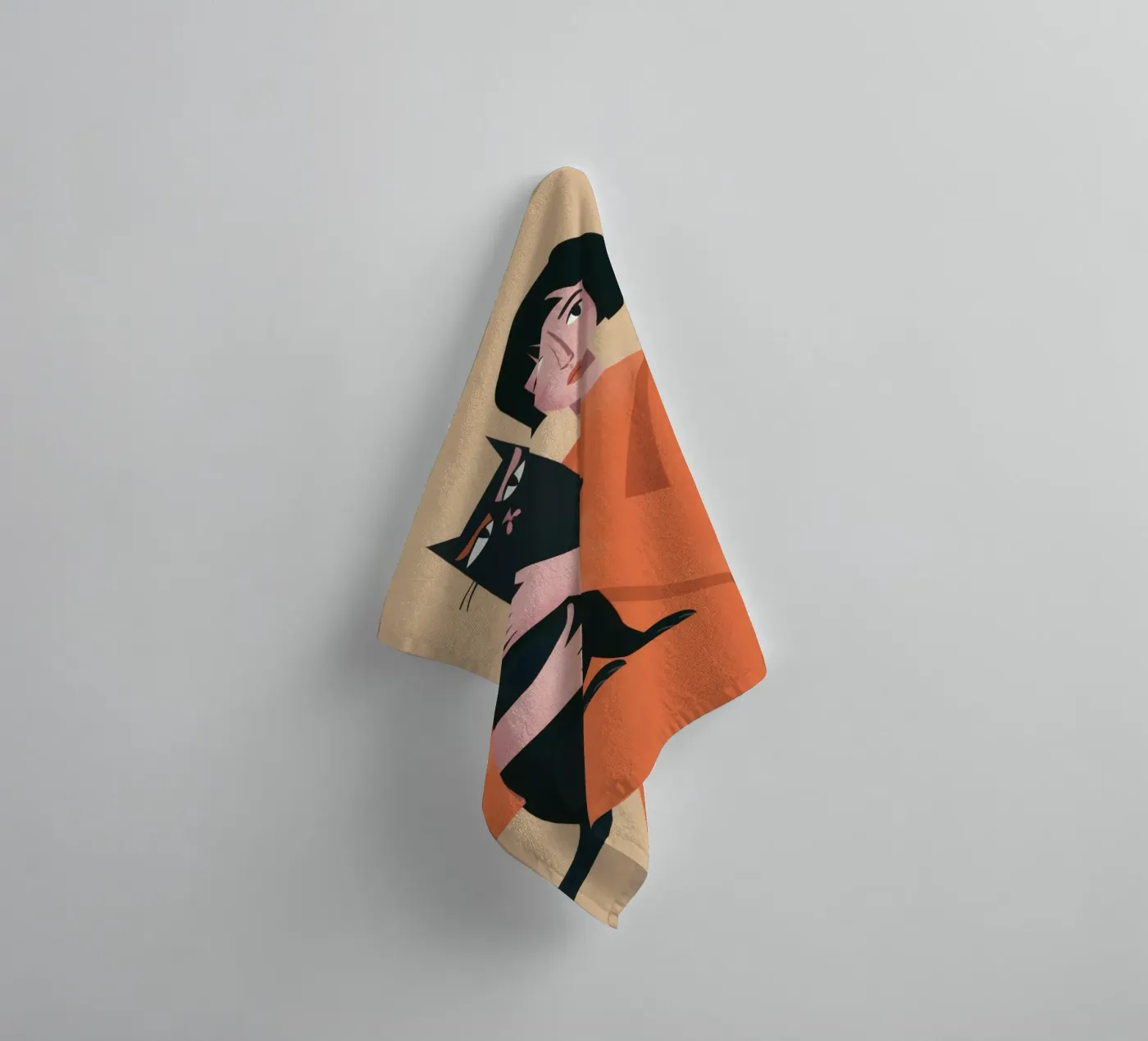 Sleek Shadow Cuddle towel by Hollow Years
