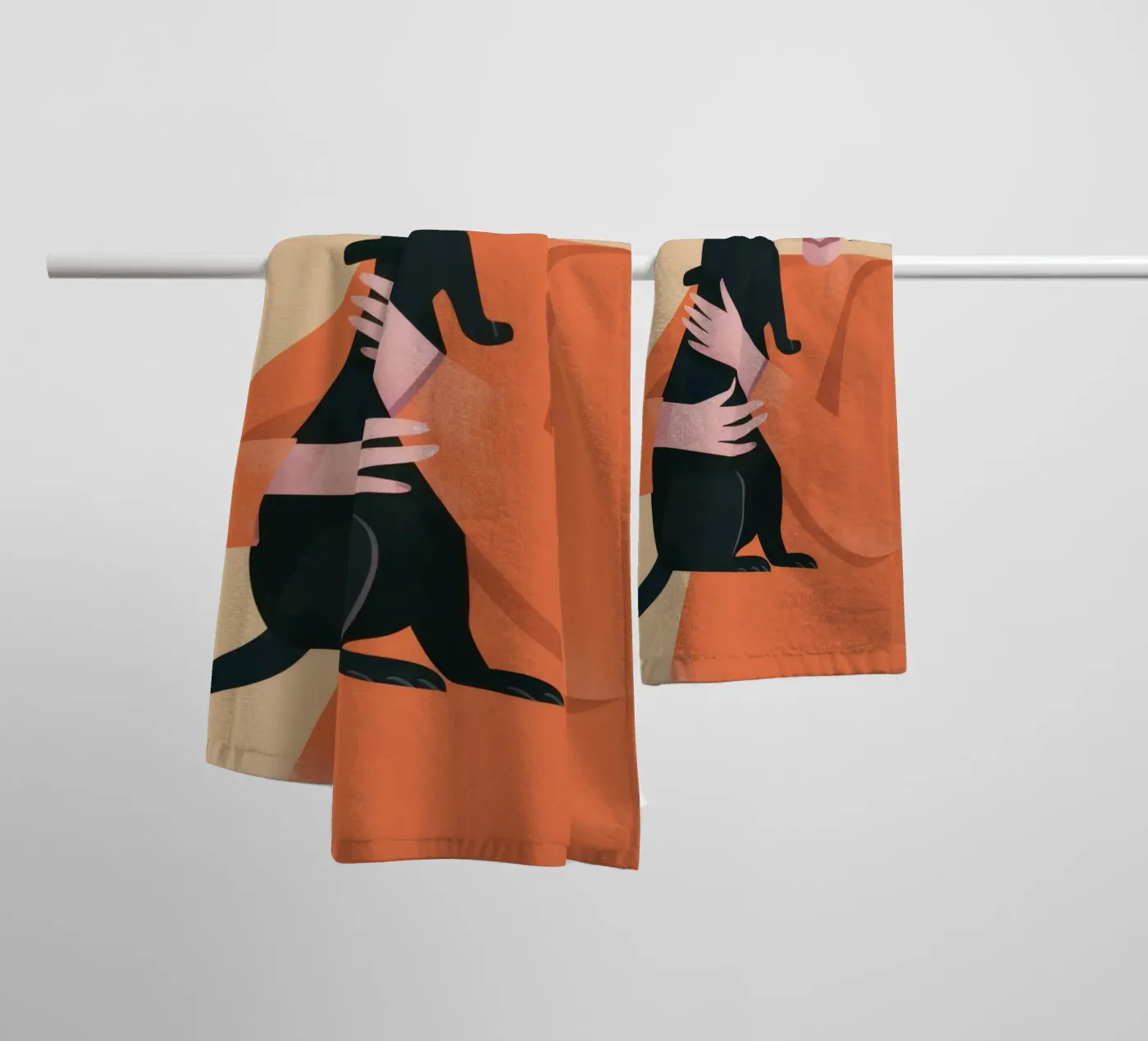 Sleek Shadow Cuddle towel by Hollow Years