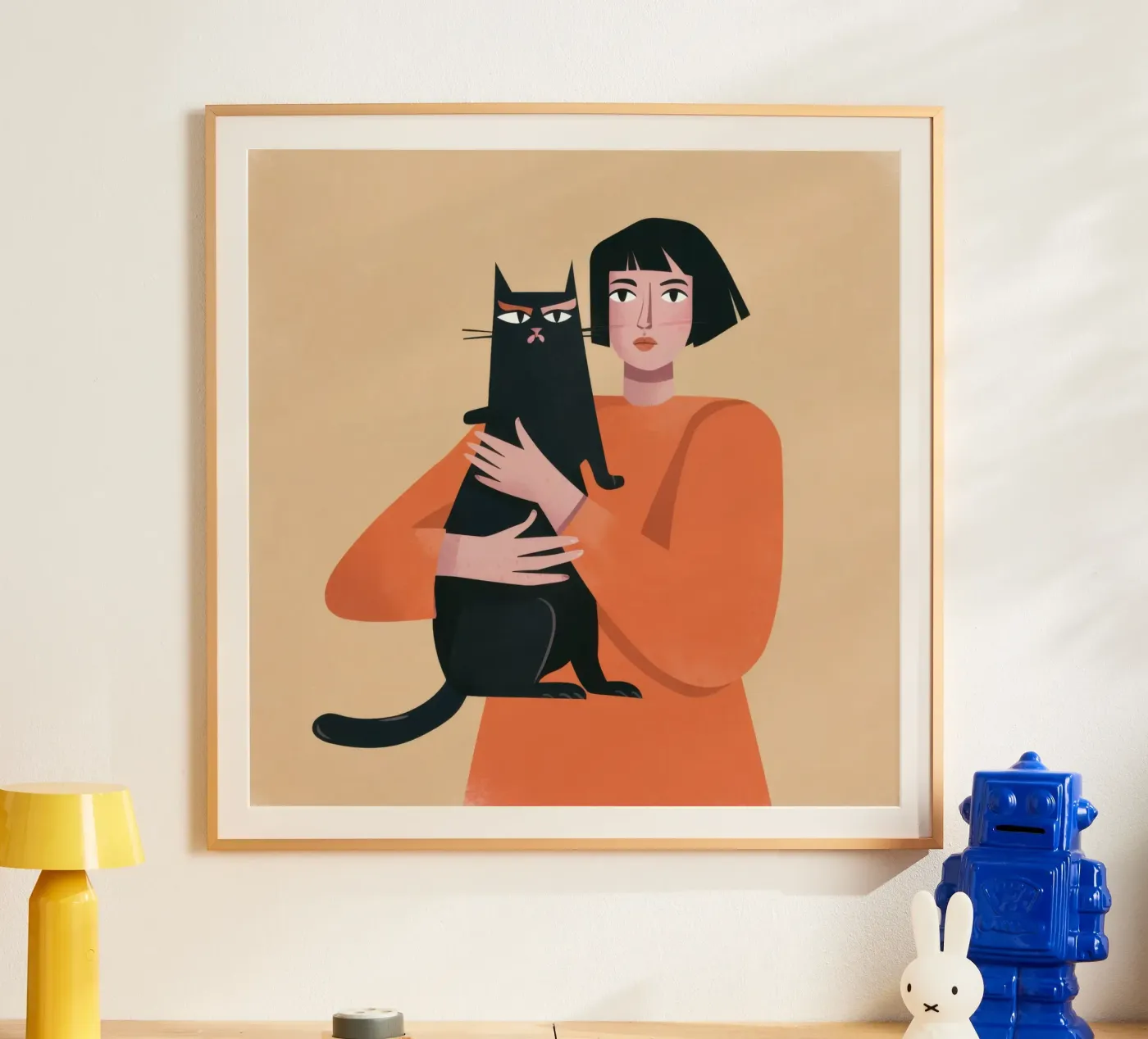Sleek Shadow Cuddle poster by Hollow Years