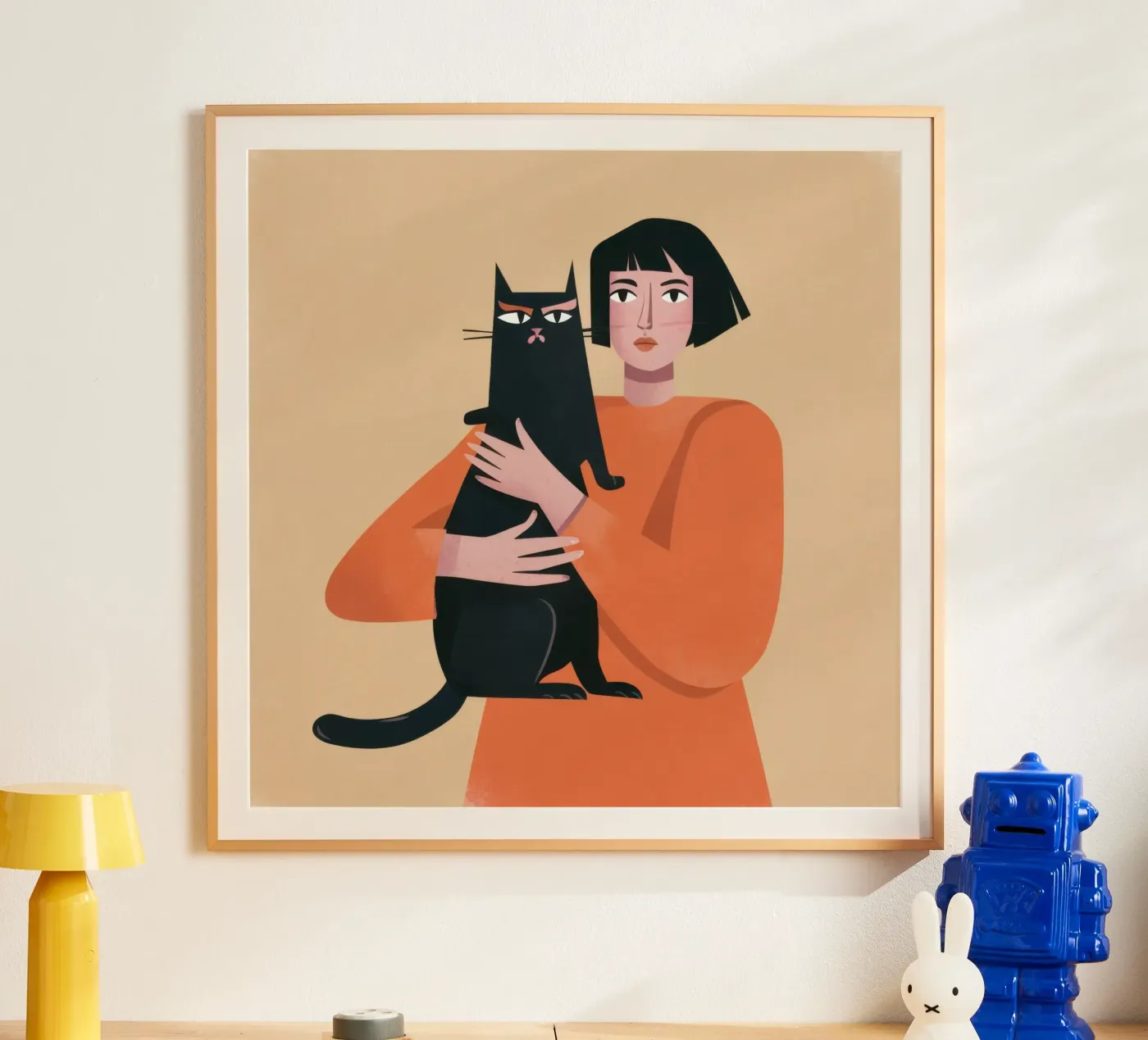 Sleek Shadow Cuddle poster by Hollow Years