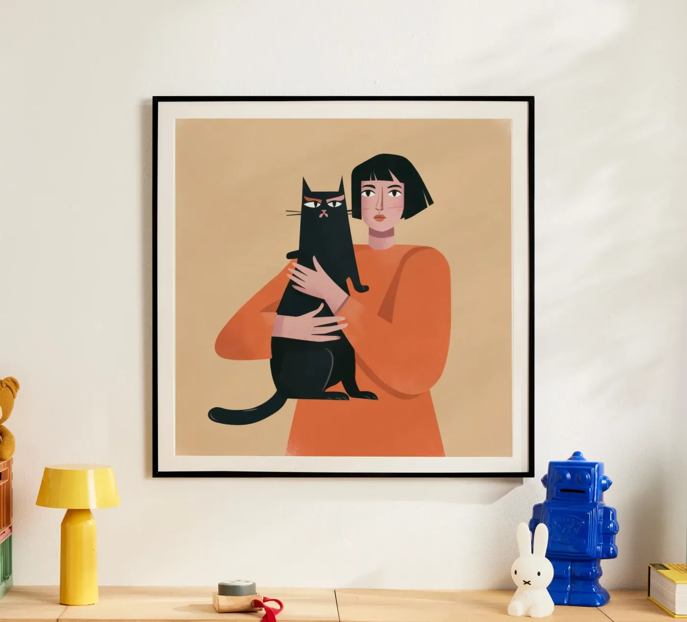 Sleek Shadow Cuddle poster by Hollow Years