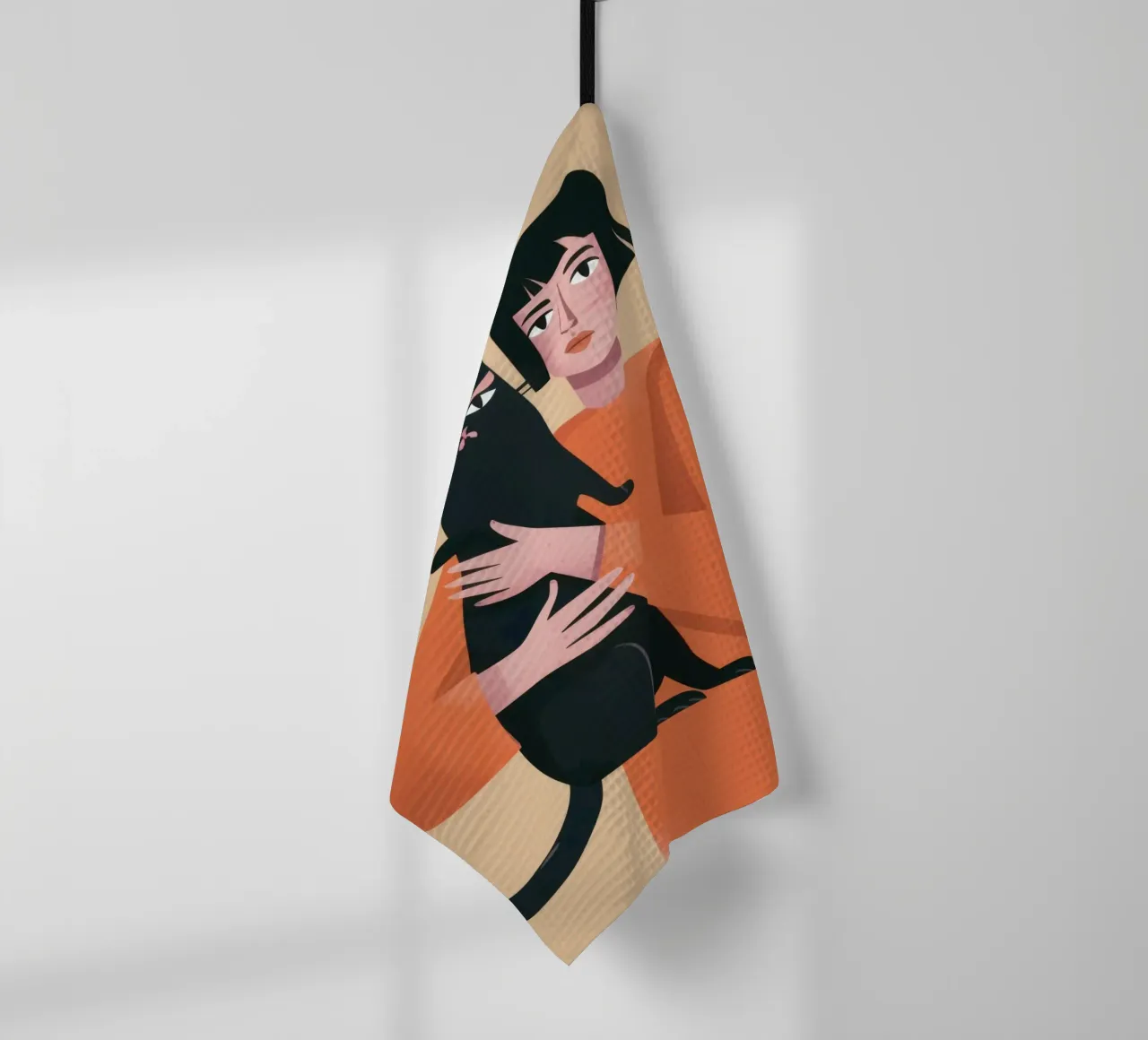 Sleek Shadow Cuddle canovaccio da cucina da Hollow Years