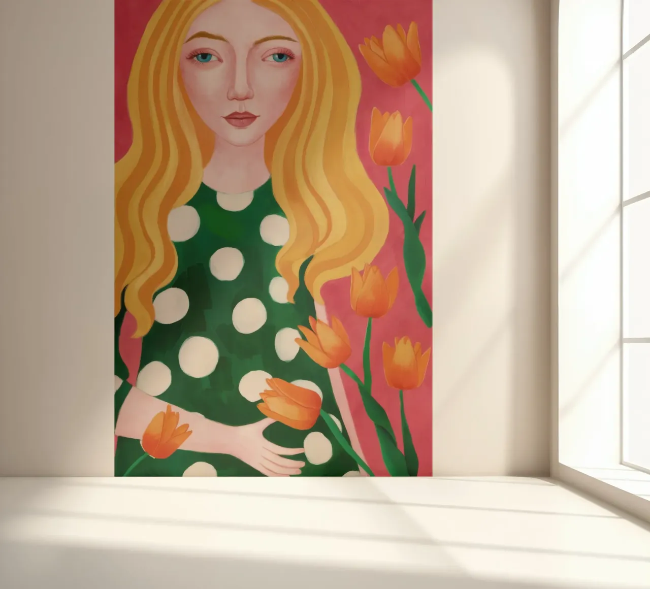 Blonde Tulip Beauty photo wallpaper by Sentinel Glow